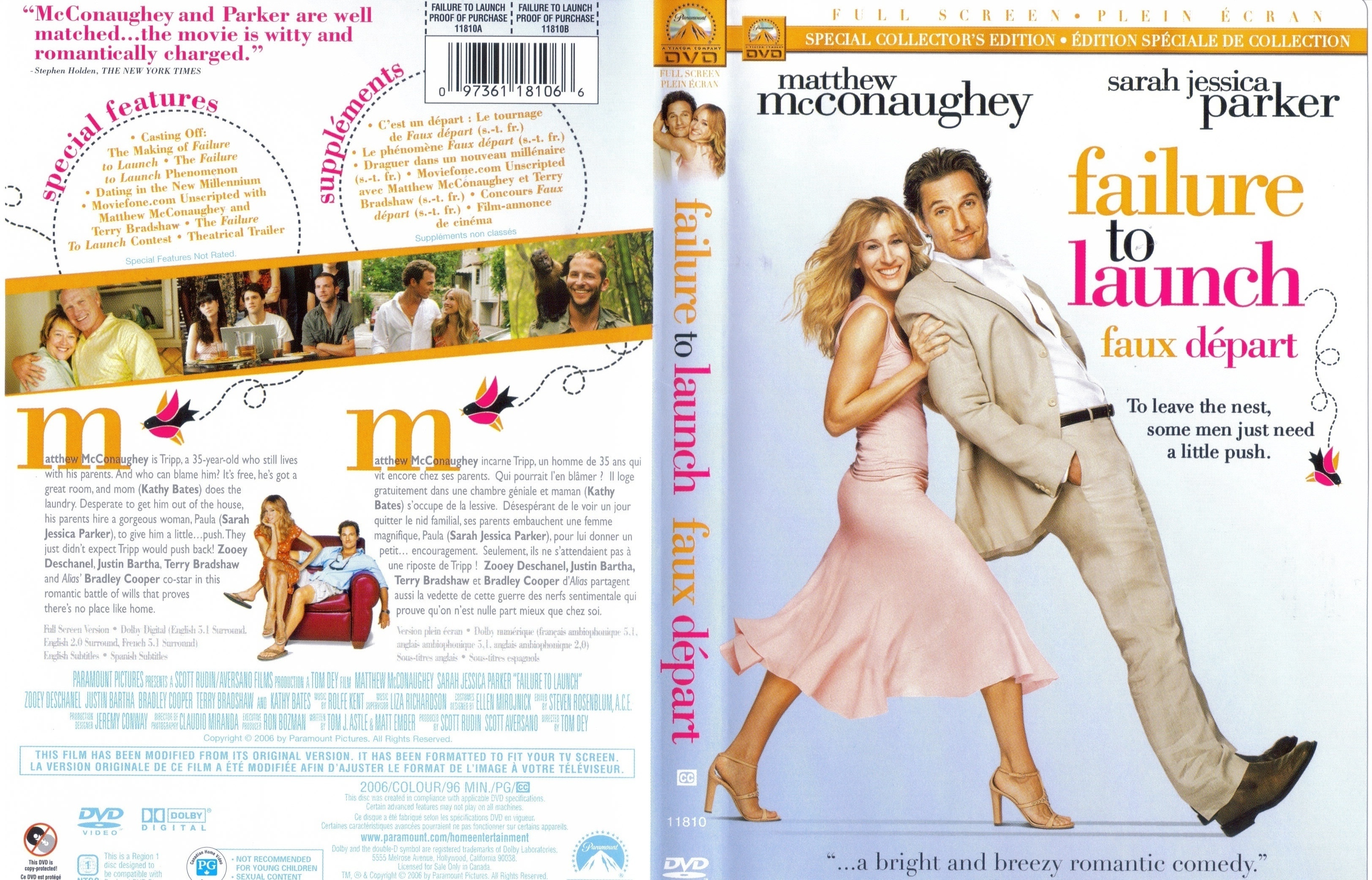 Jaquette DVD Failure to launch - Faux dpart (Canadienne)