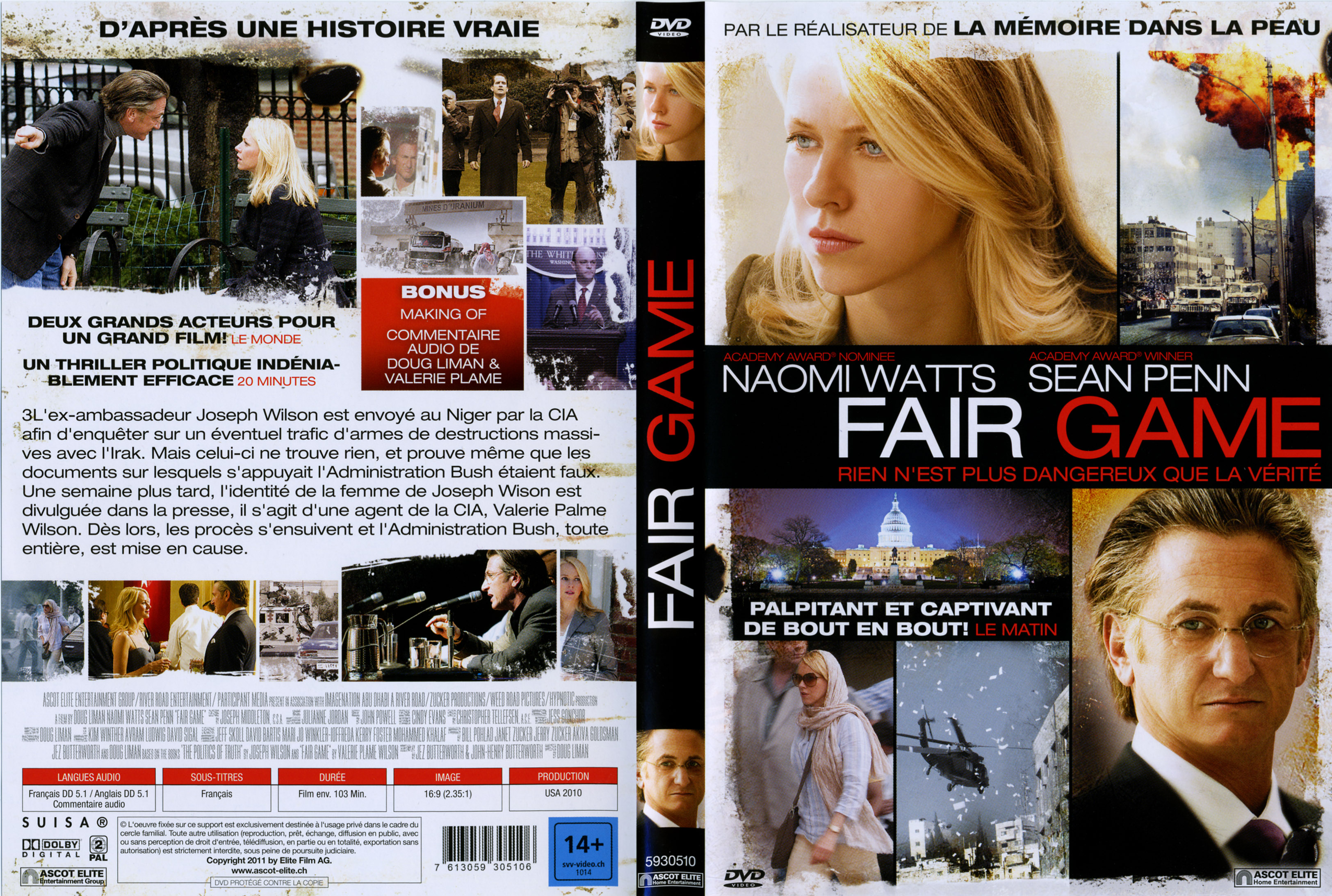Jaquette DVD Fair Game (2011)