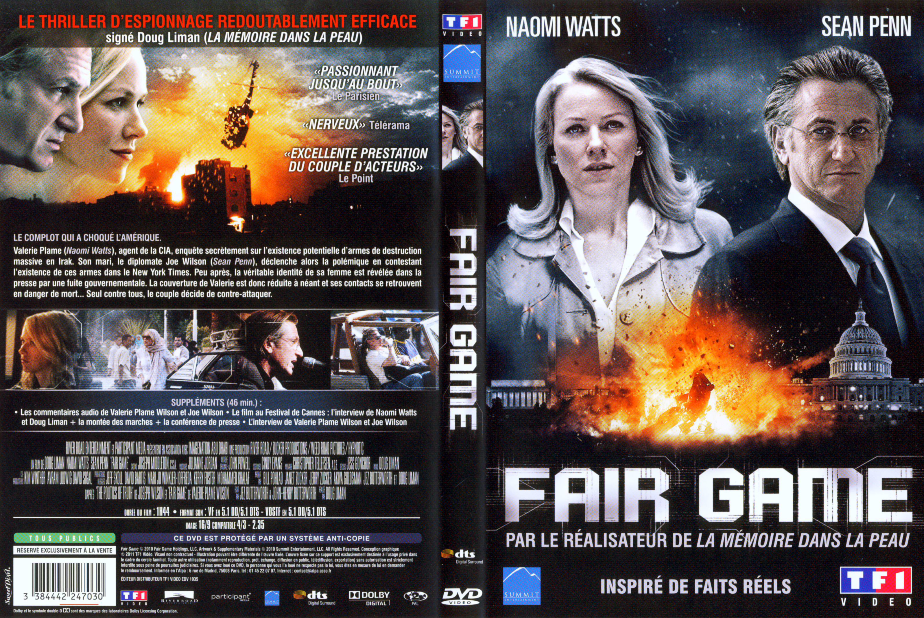 Jaquette DVD Fair Game (2011) v2