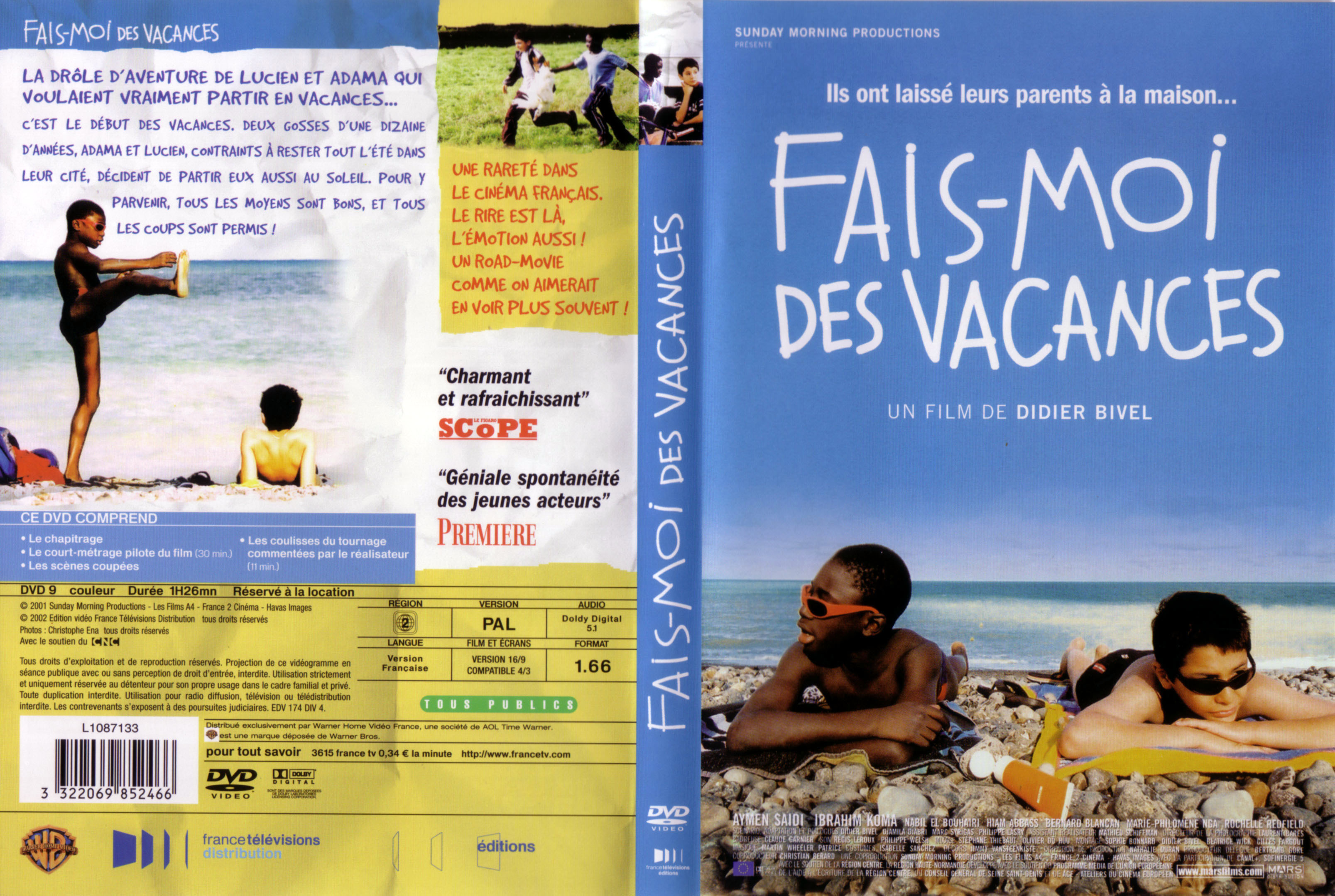 Jaquette DVD Fais-moi des vacances