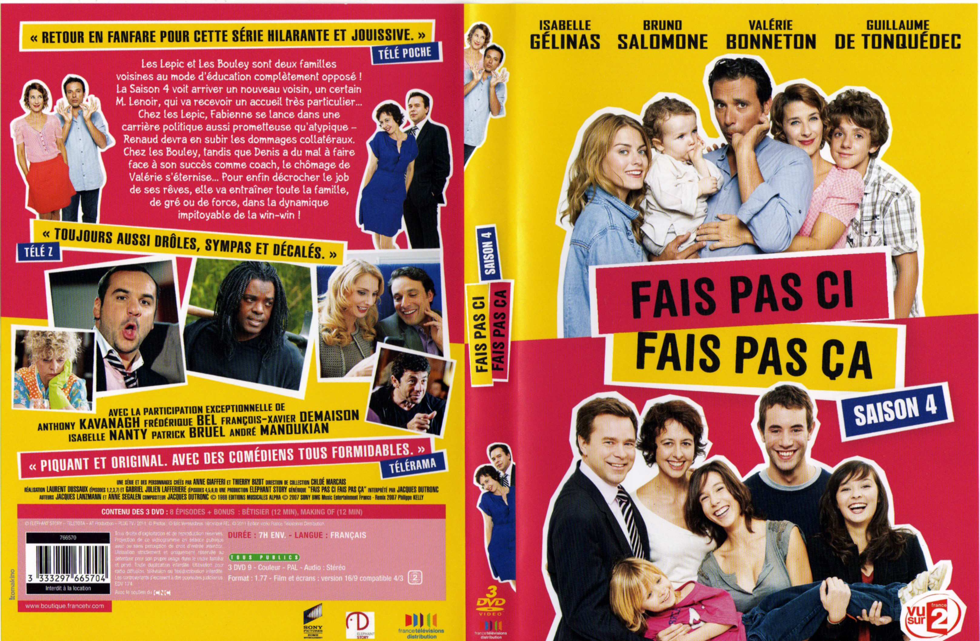 Jaquette DVD Fais pas i fais pas a Saison 4