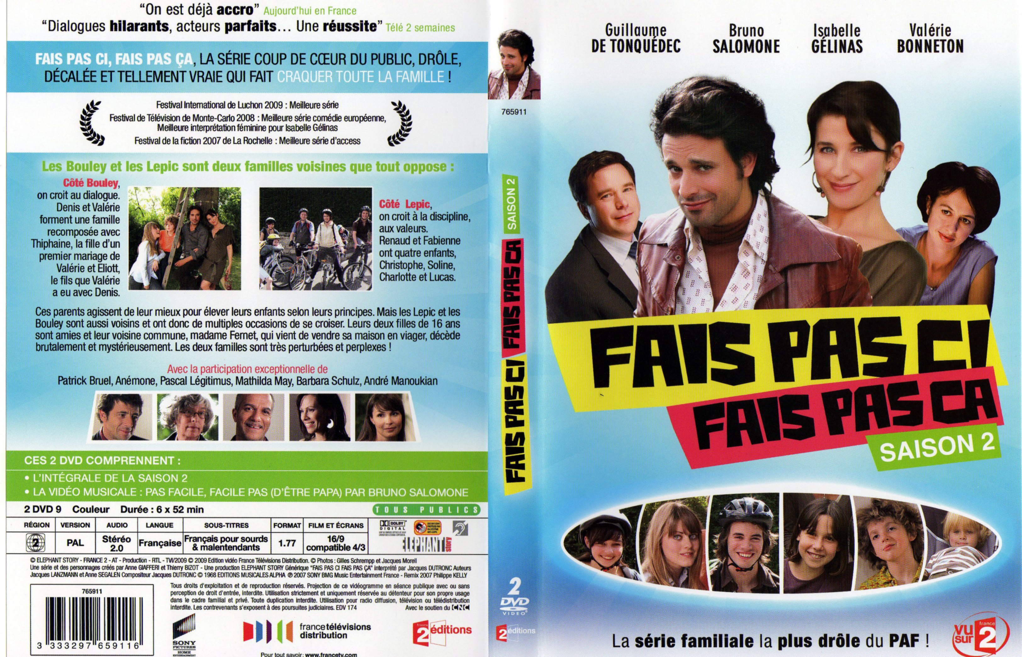 Jaquette DVD Fais pas i fais pas a saison 2