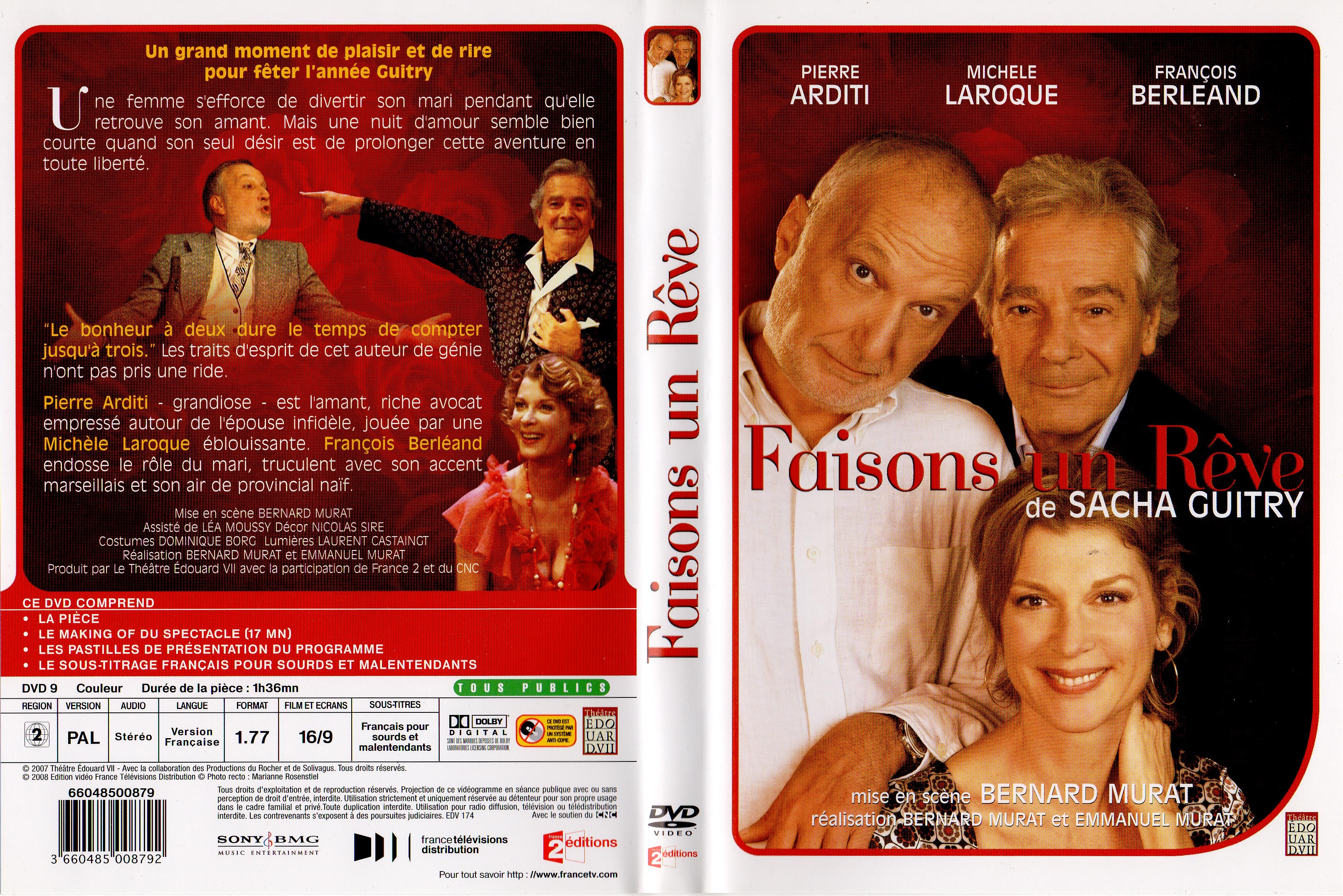 Jaquette DVD Faisons un reve (Theatre)