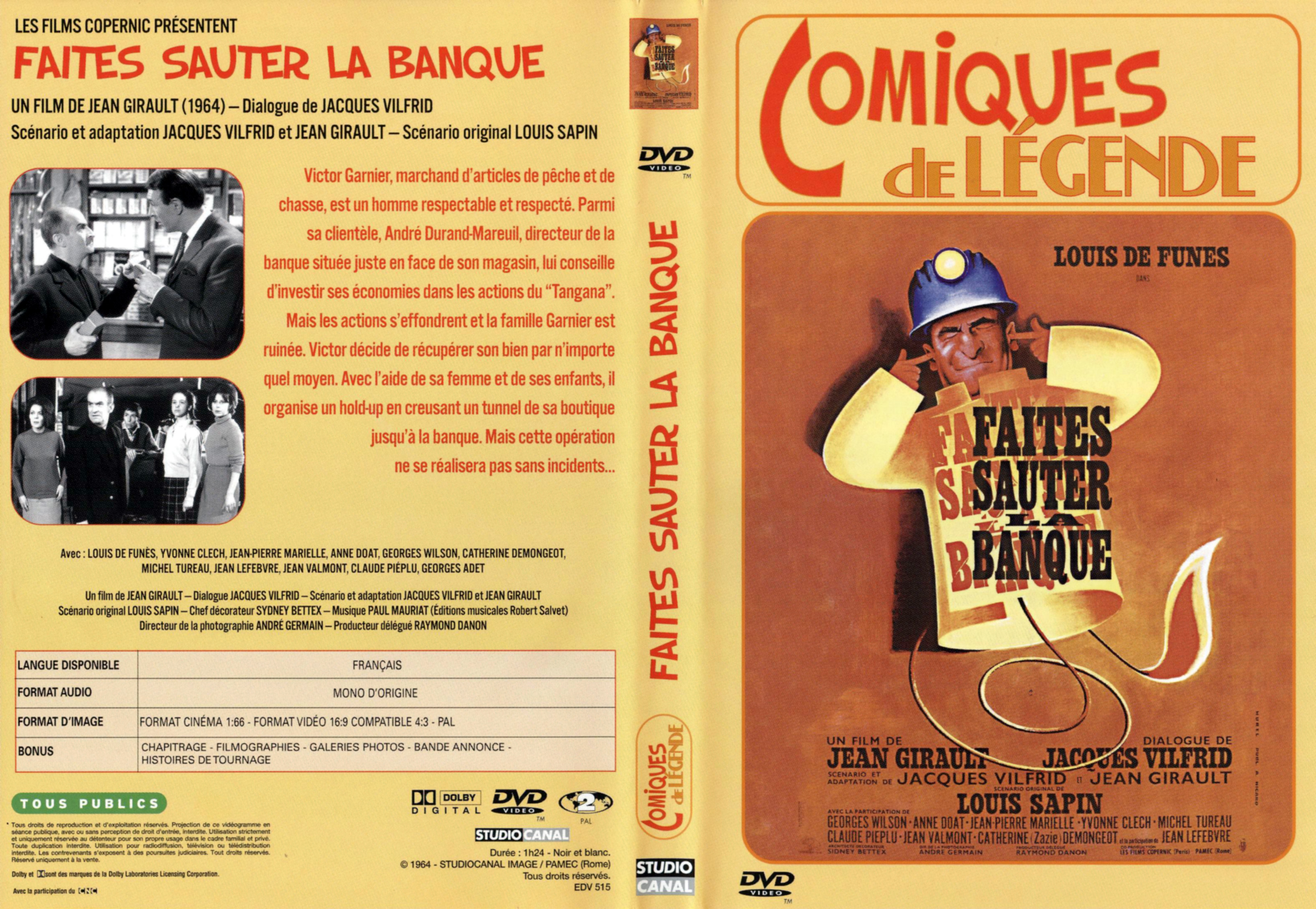 Jaquette DVD Faites sauter la banque v2