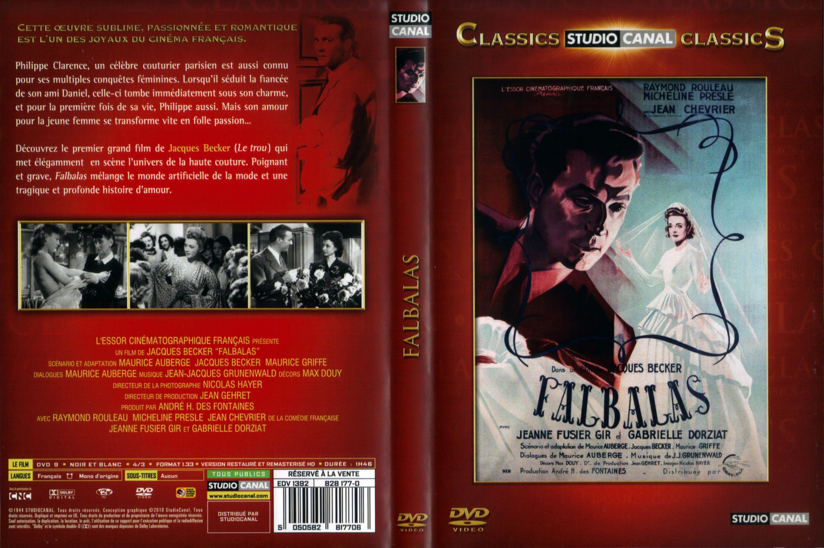 Jaquette DVD Falbalas