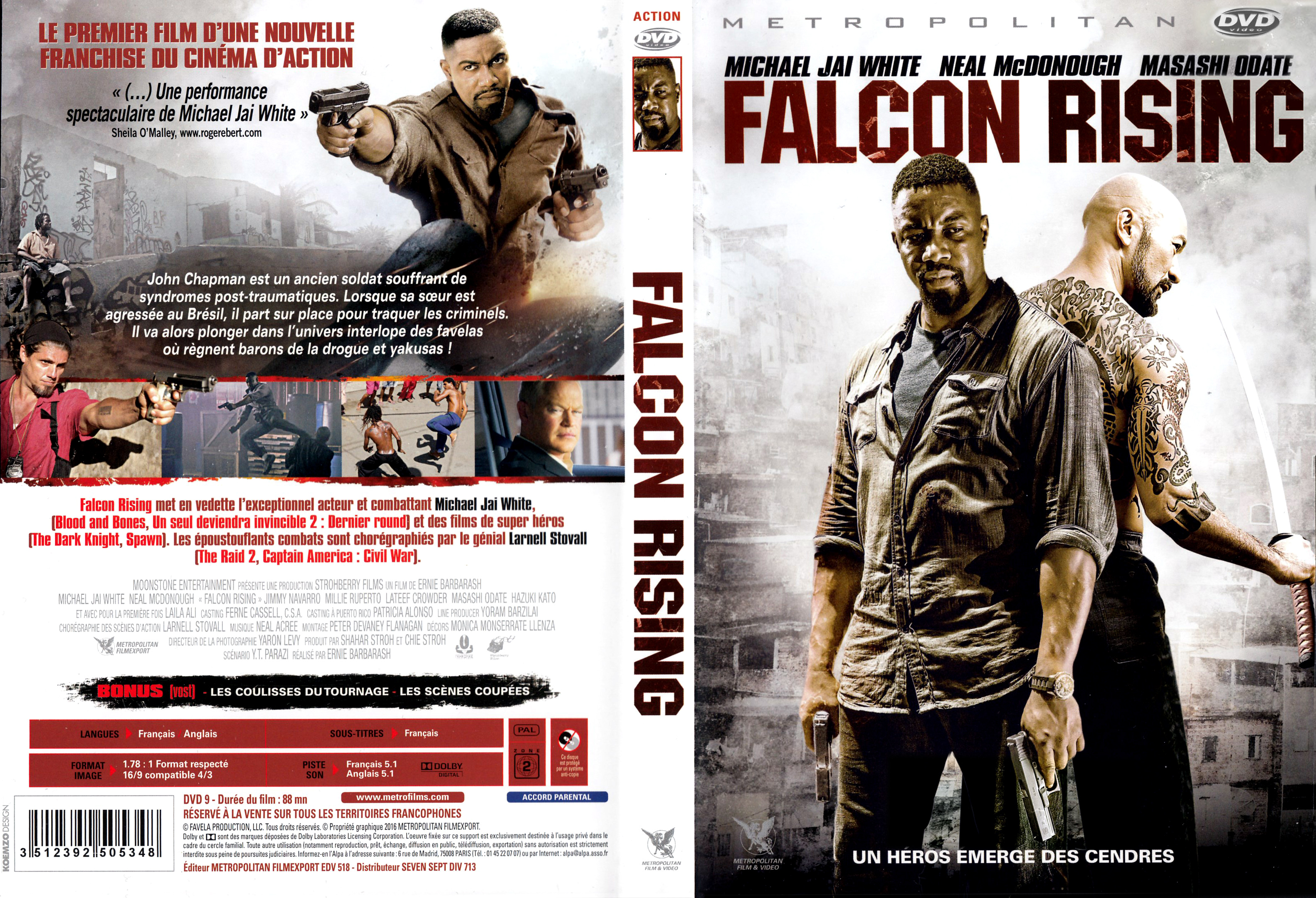 Jaquette DVD Falcon Rising v2