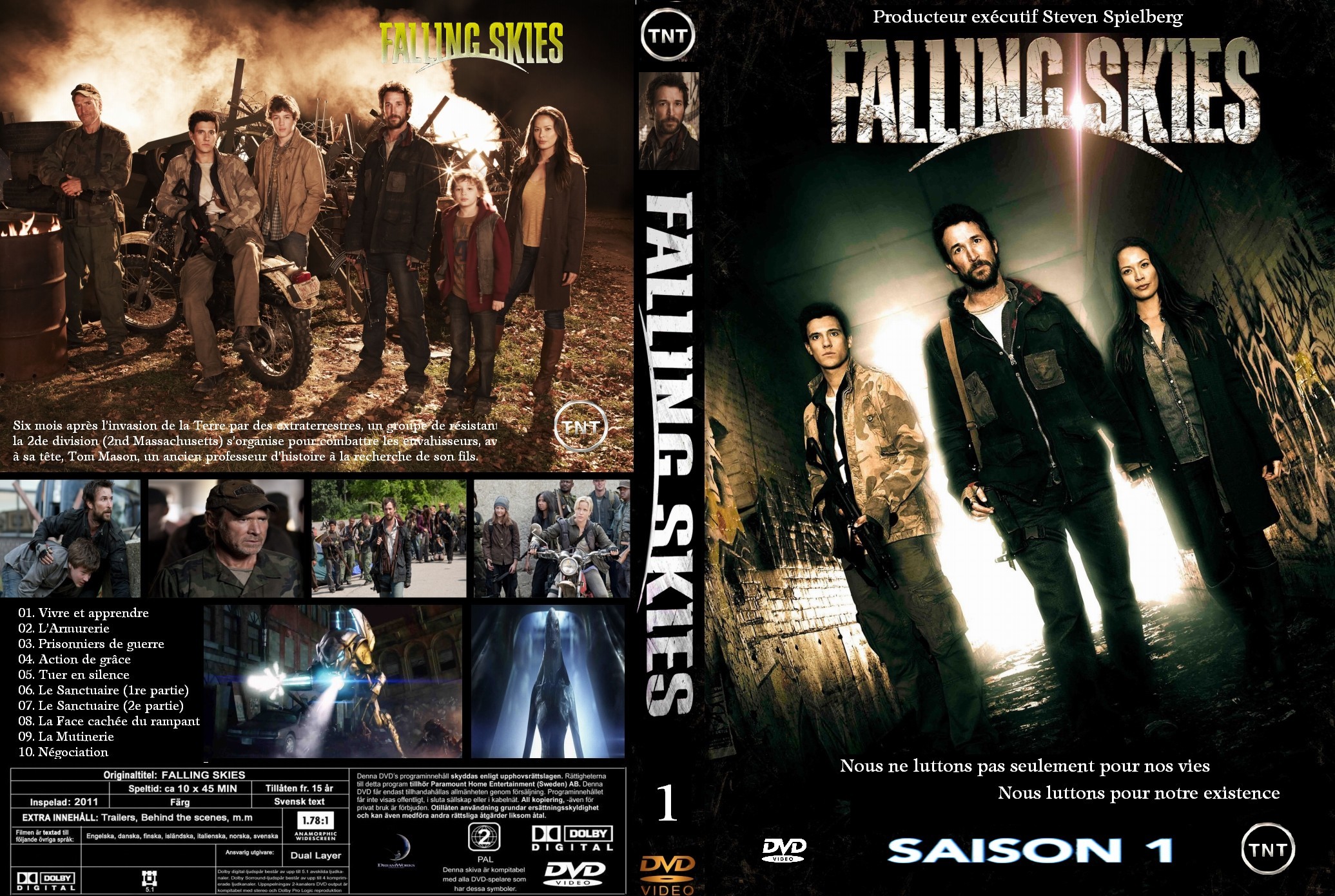 Jaquette DVD Falling Skies Saison 1 custom