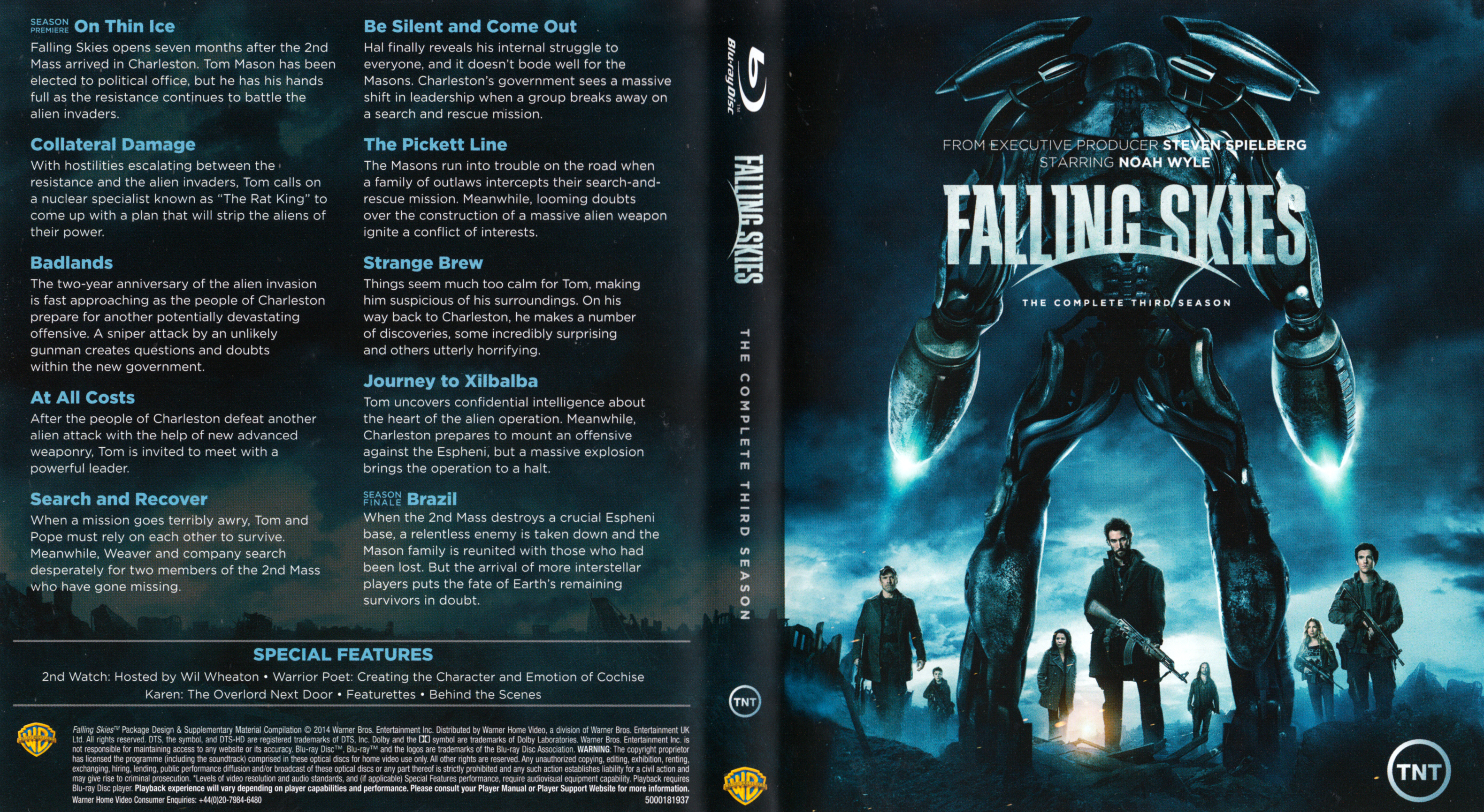 Jaquette DVD Falling Skies Saison 3 Zone 1 (BLU-RAY) v2