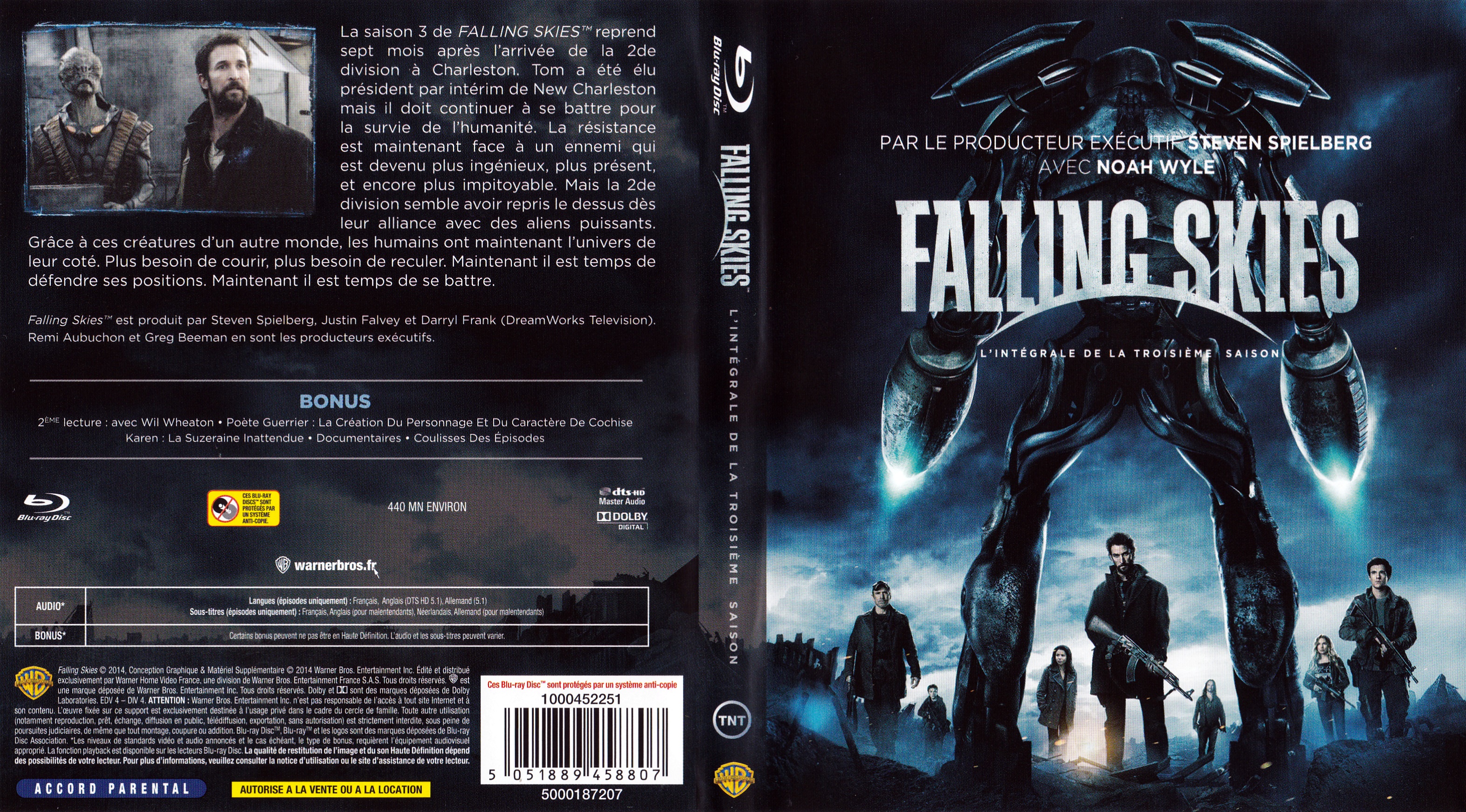 Jaquette DVD Falling Skies Saison 3 (BLU-RAY)