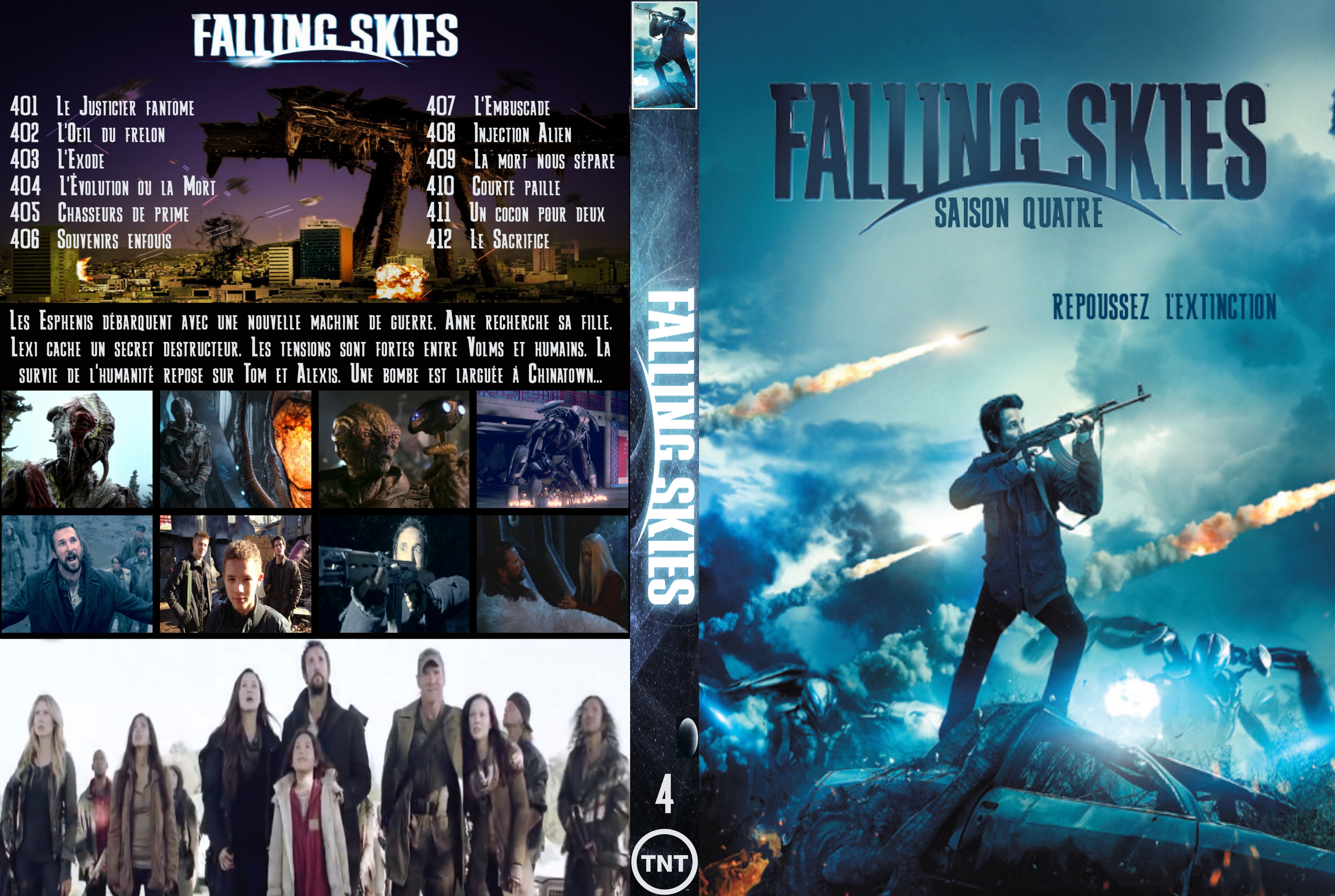 Jaquette DVD Falling Skies Saison 4 custom