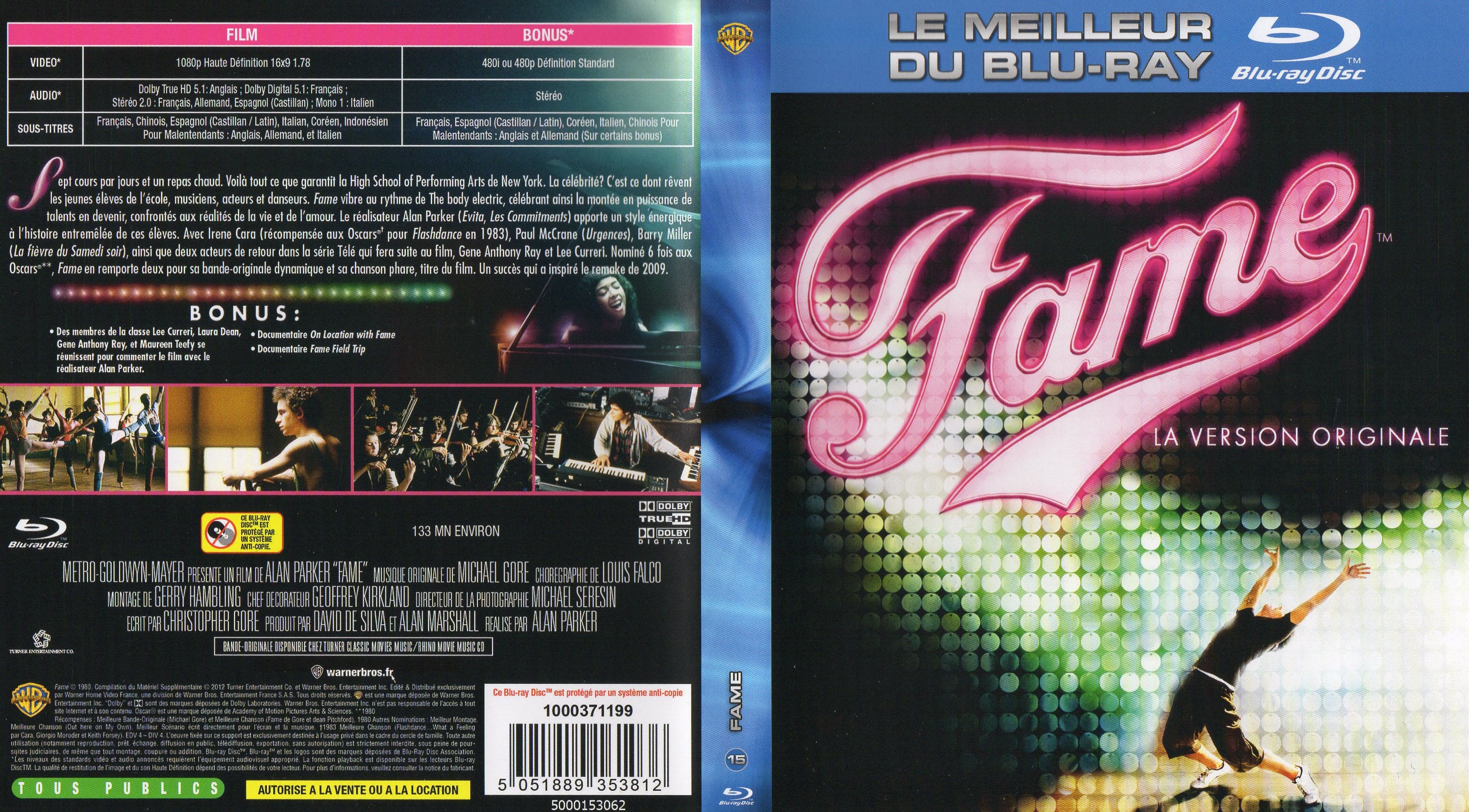 Jaquette DVD Fame (BLU-RAY)