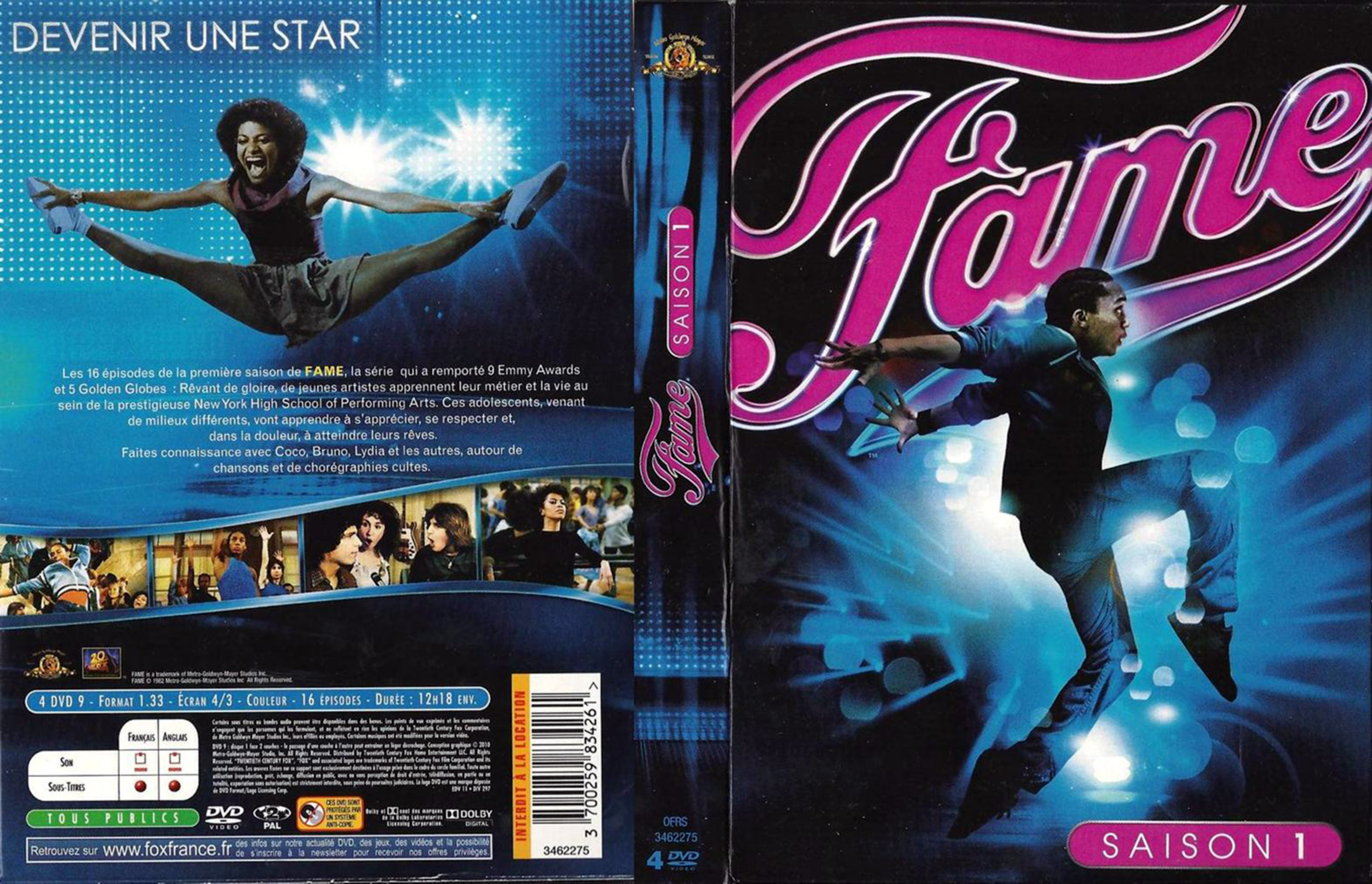 Jaquette DVD Fame saison 1 COFFRET