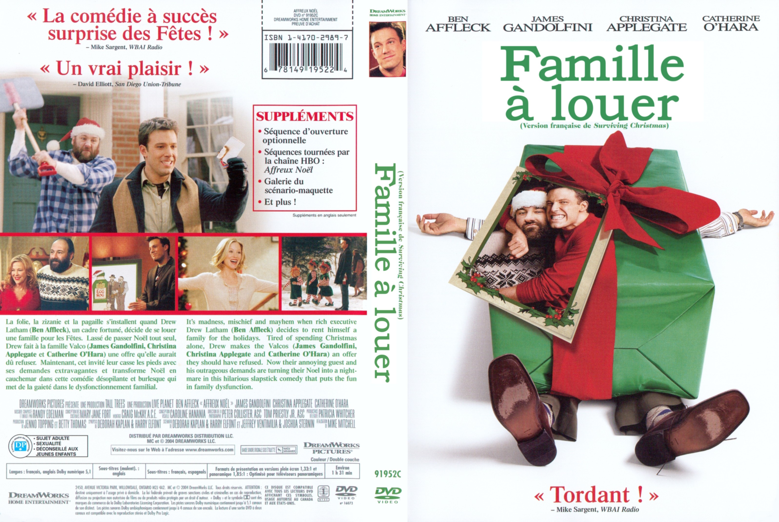 Jaquette DVD Famille  louer