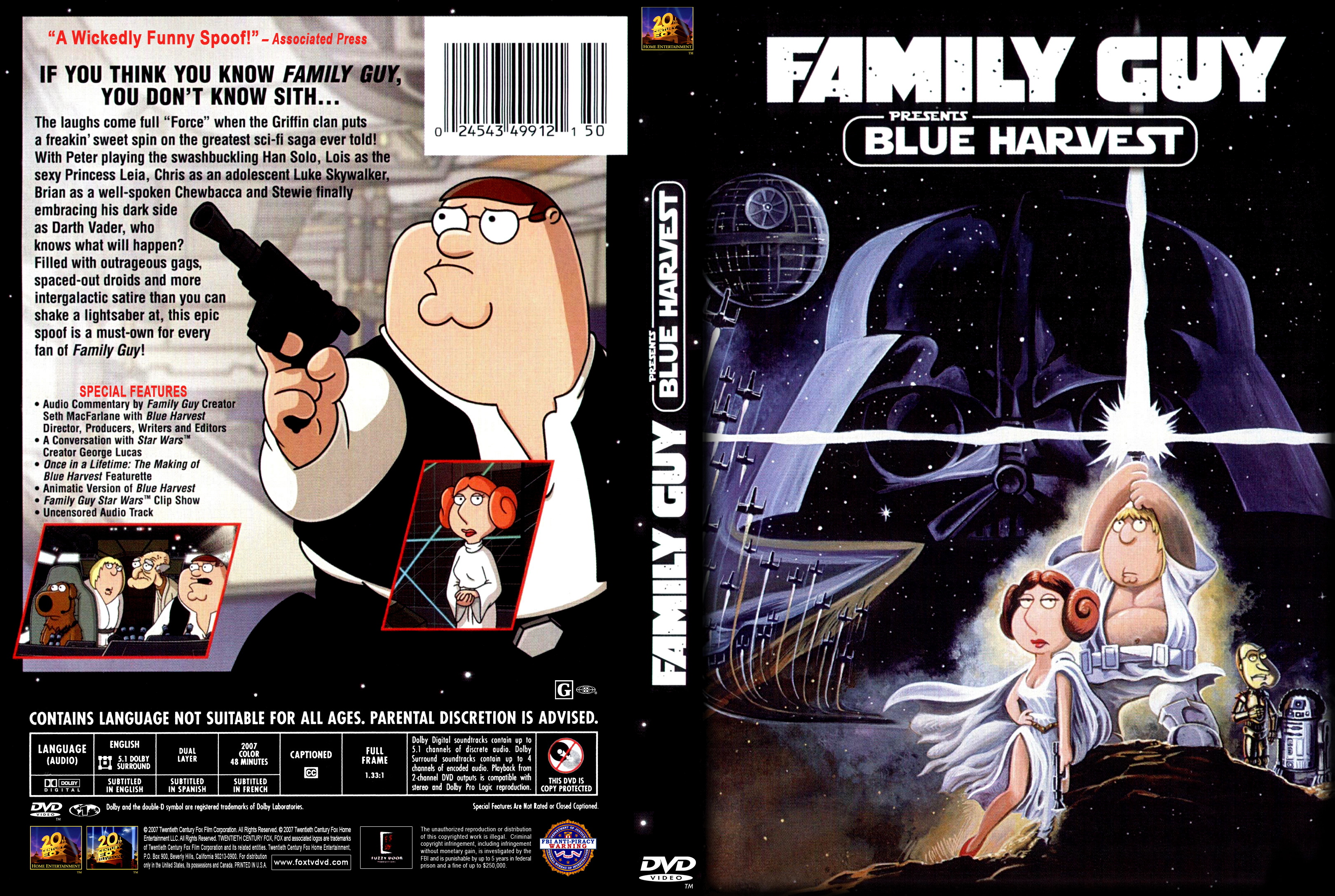 Jaquette DVD Family guy presents Blue Harvest