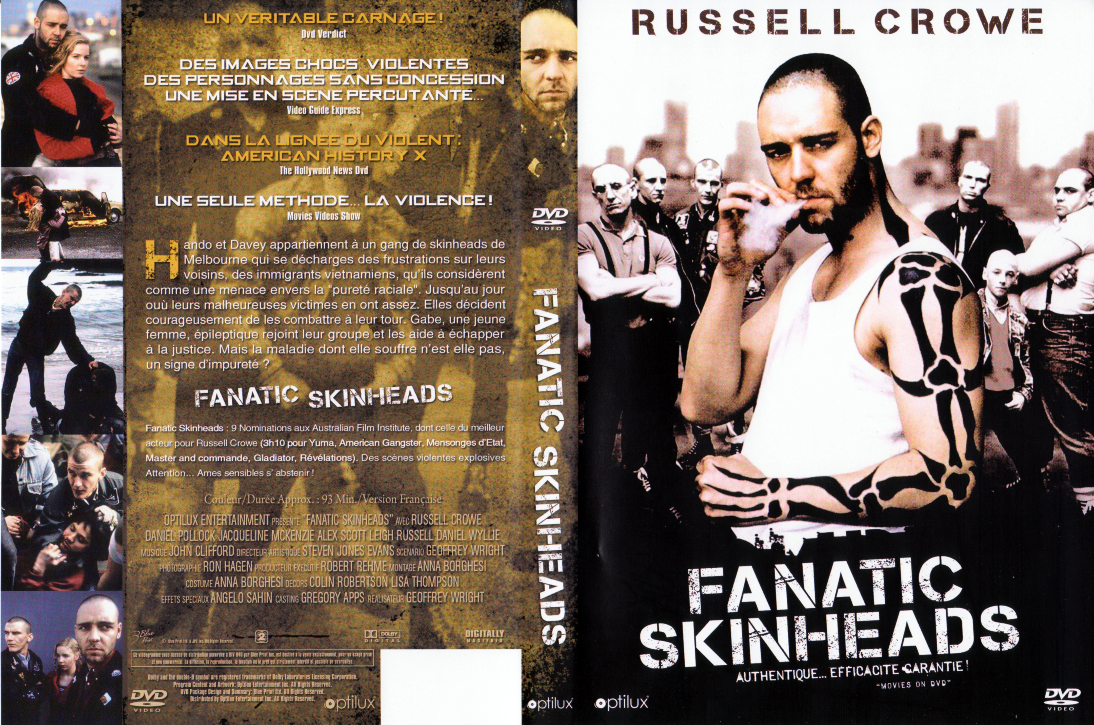 Jaquette DVD Fanatic Skinheads