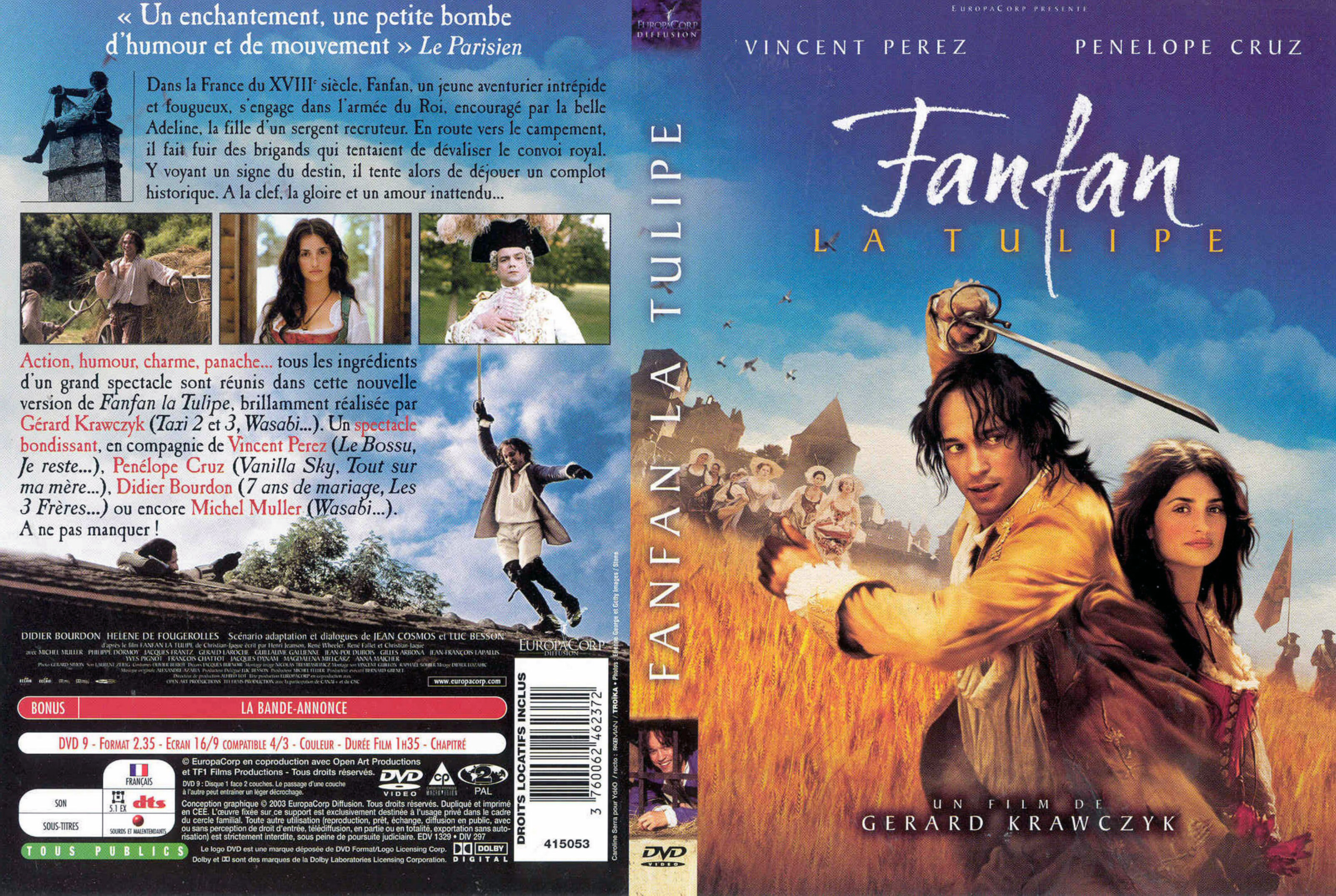 Jaquette DVD Fanfan La Tulipe (2003)