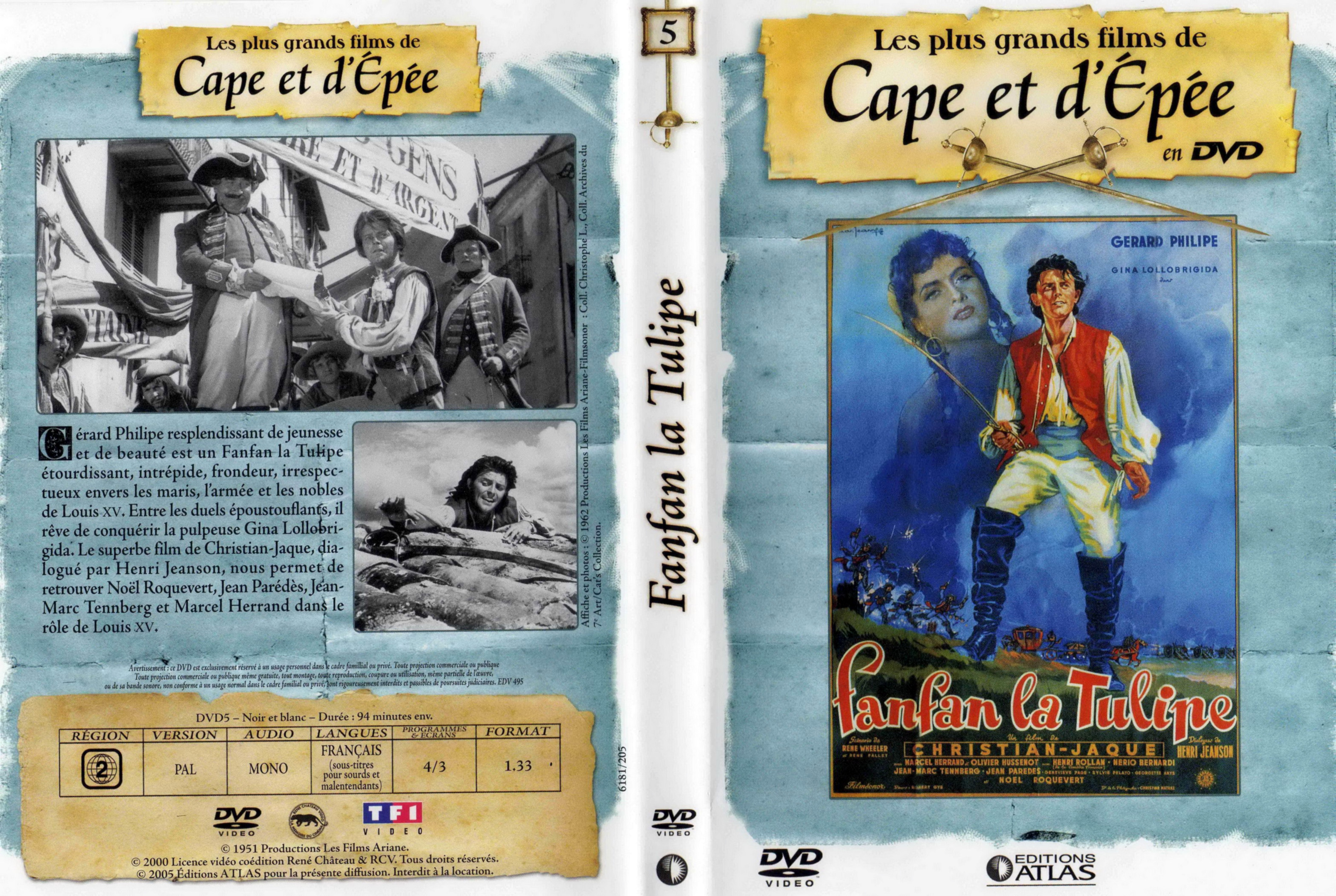 Jaquette DVD Fanfan la tulipe v3