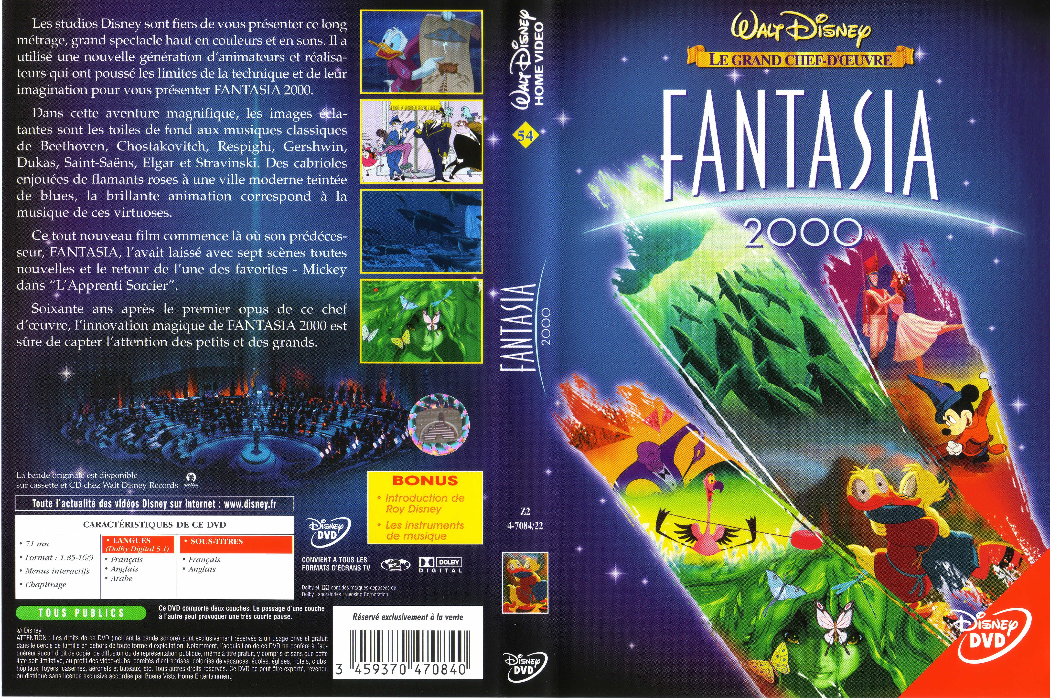 Jaquette DVD Fantasia 2000