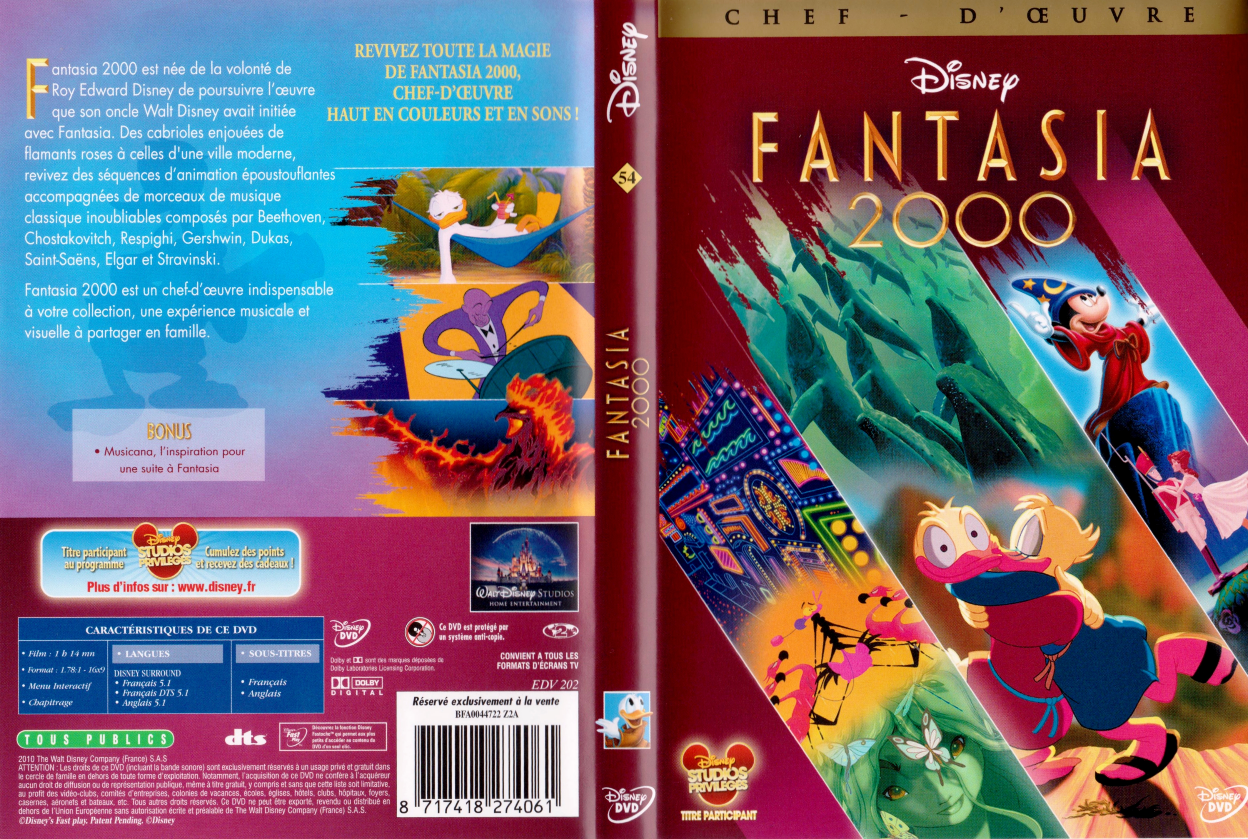 Jaquette DVD Fantasia 2000 v2