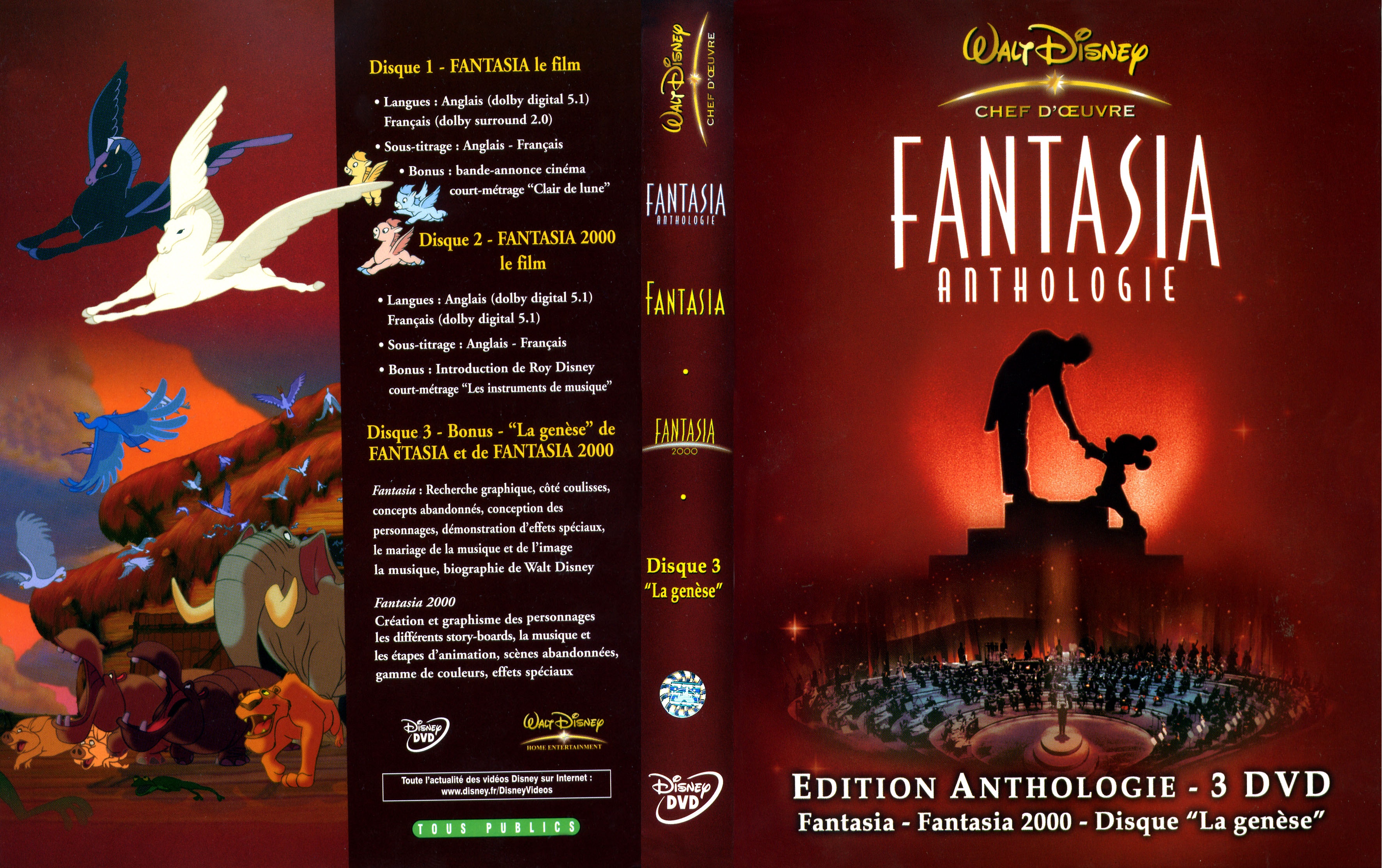 Jaquette DVD Fantasia anthologie