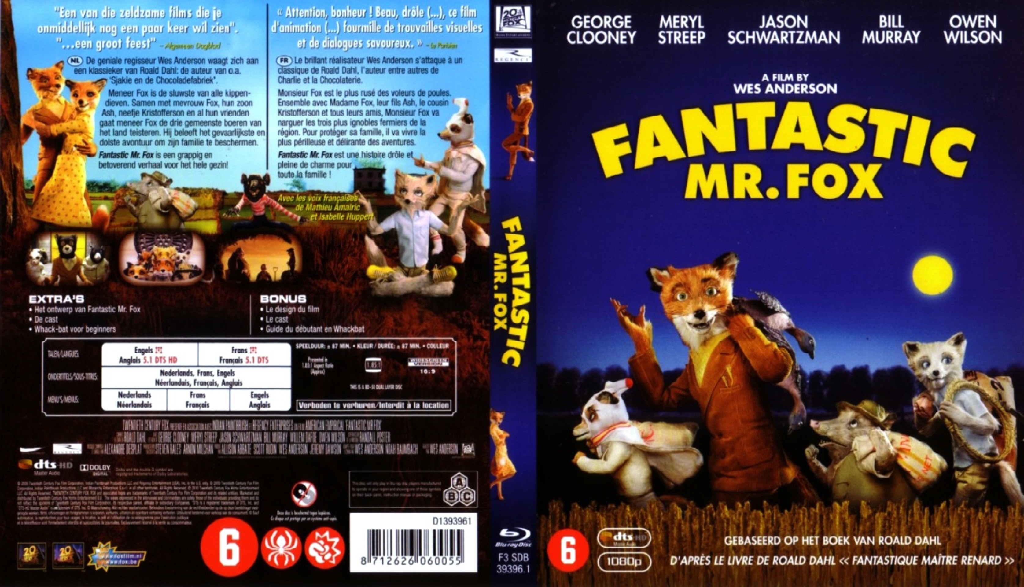 Jaquette DVD Fantastic Mr Fox (BLU-RAY)