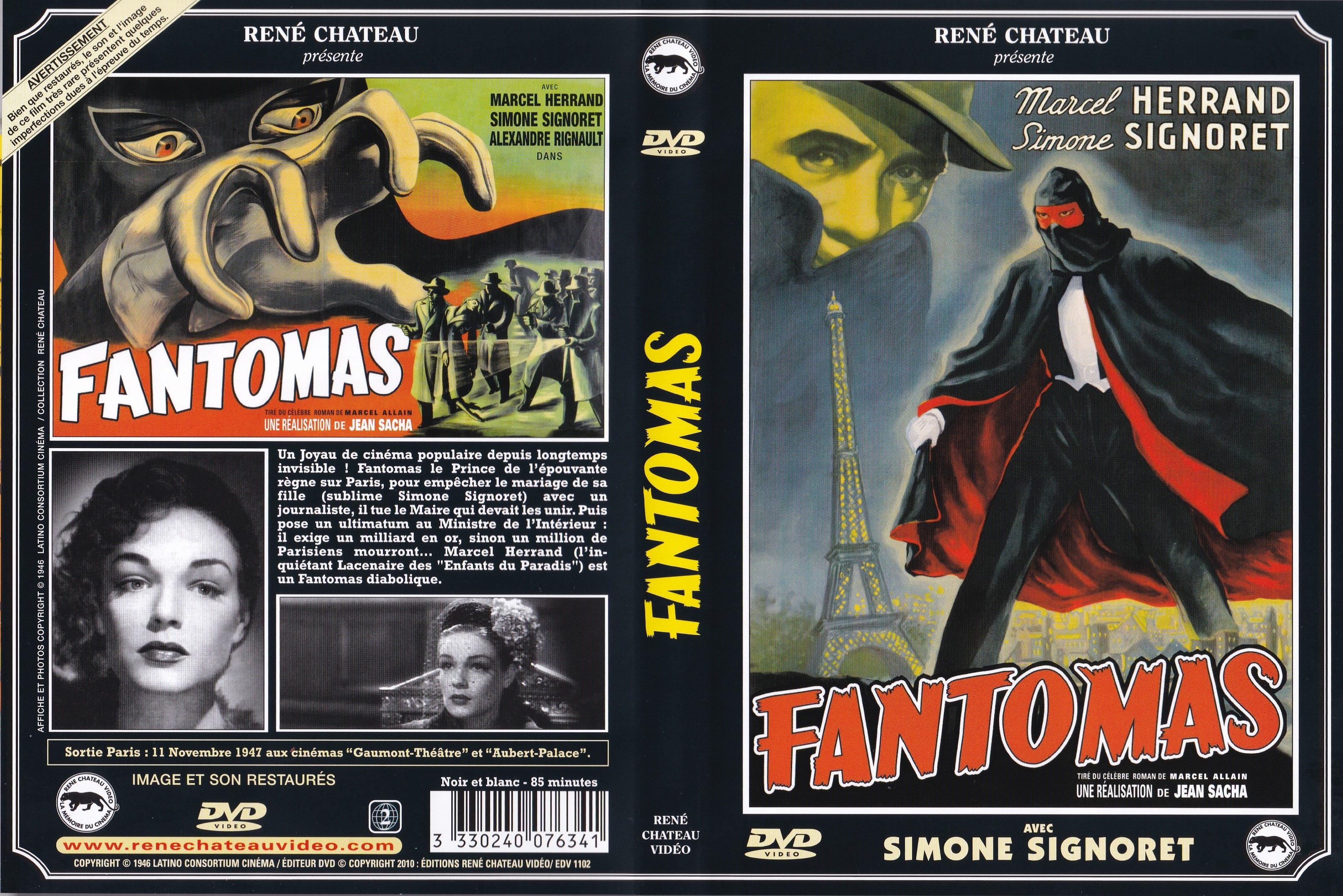 Jaquette DVD Fantomas (1946)