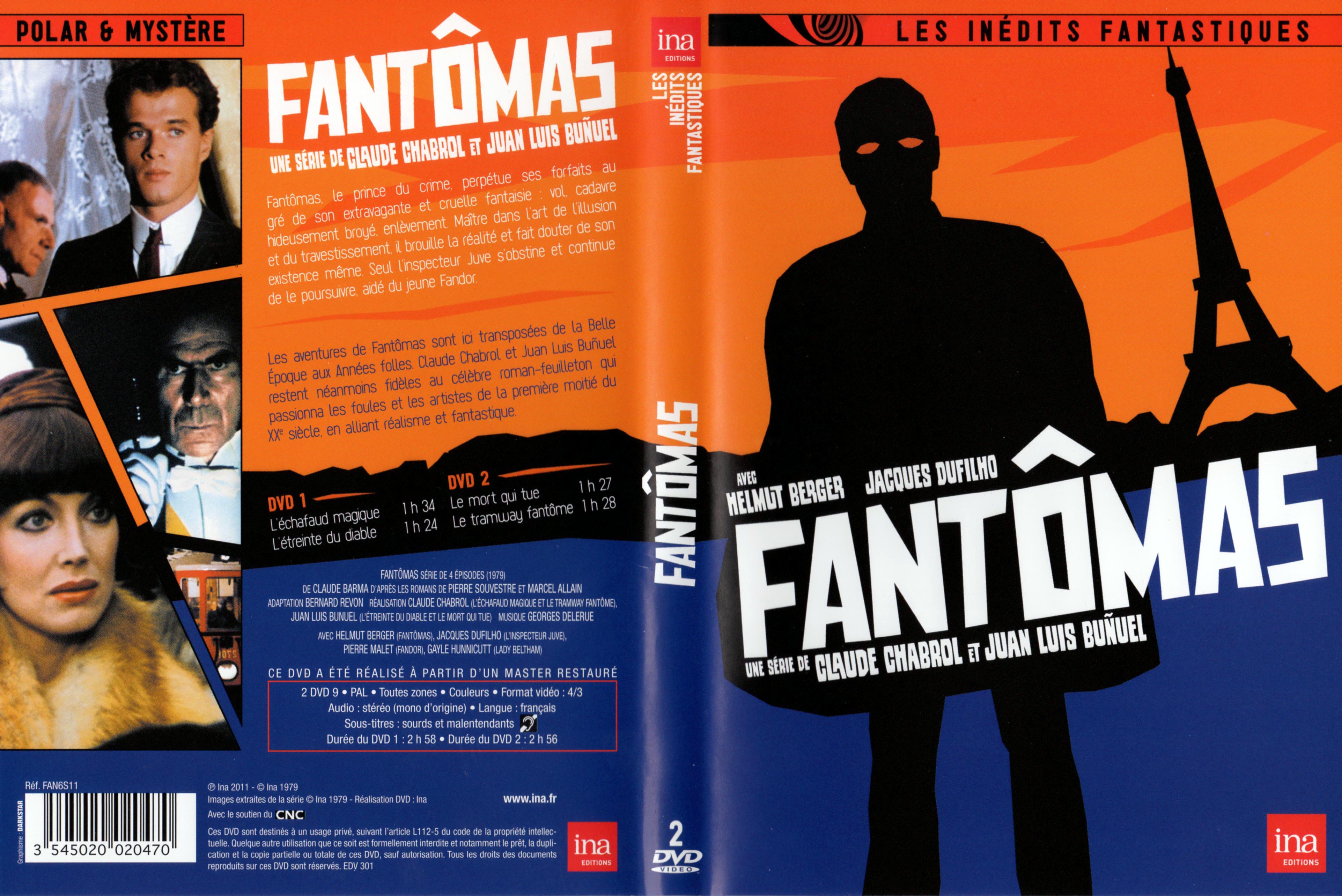 Jaquette DVD Fantomas (Srie TV)