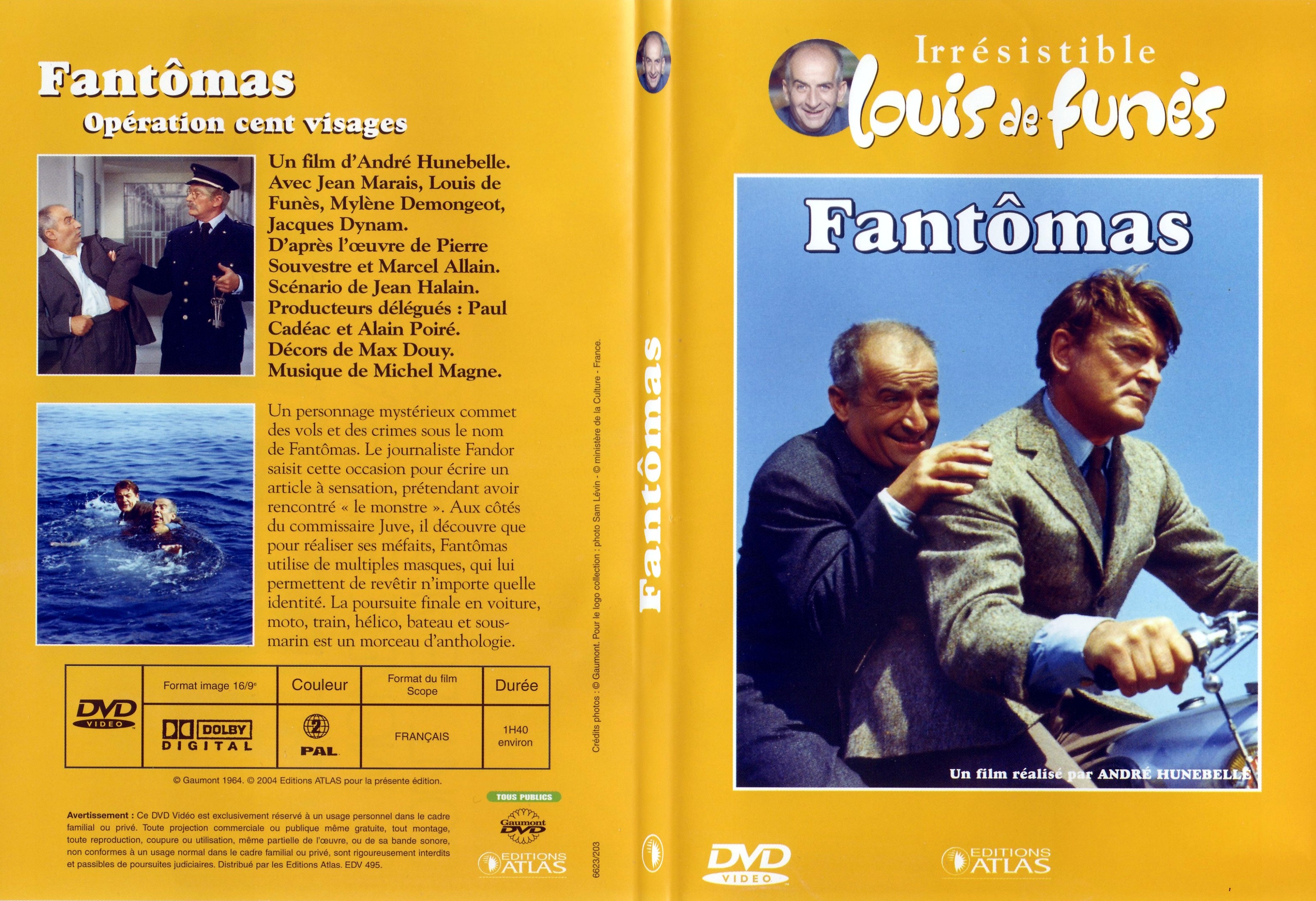 Jaquette DVD Fantomas - SLIM