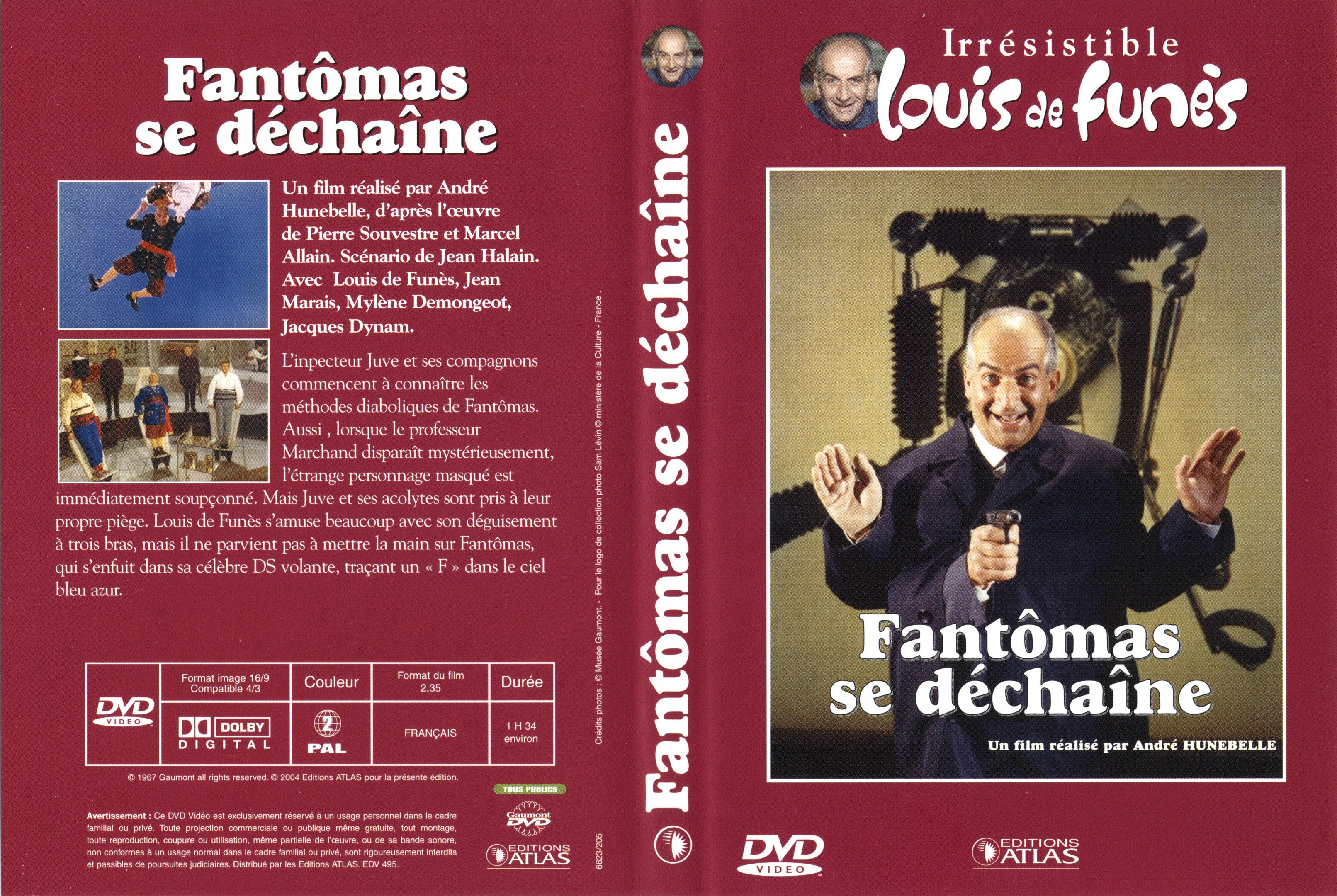 Jaquette DVD Fantomas se dechaine v2