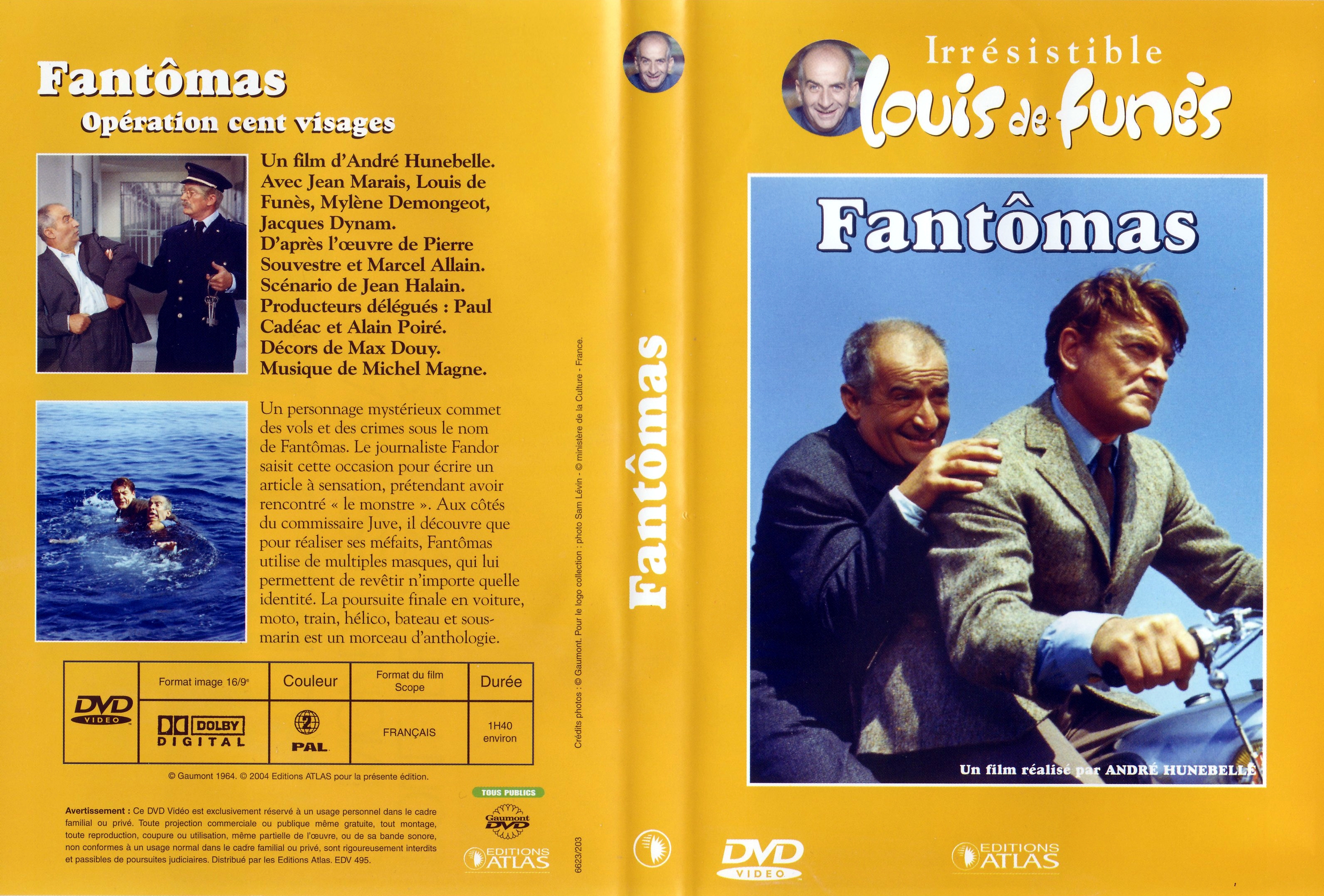 Jaquette DVD Fantomas v2