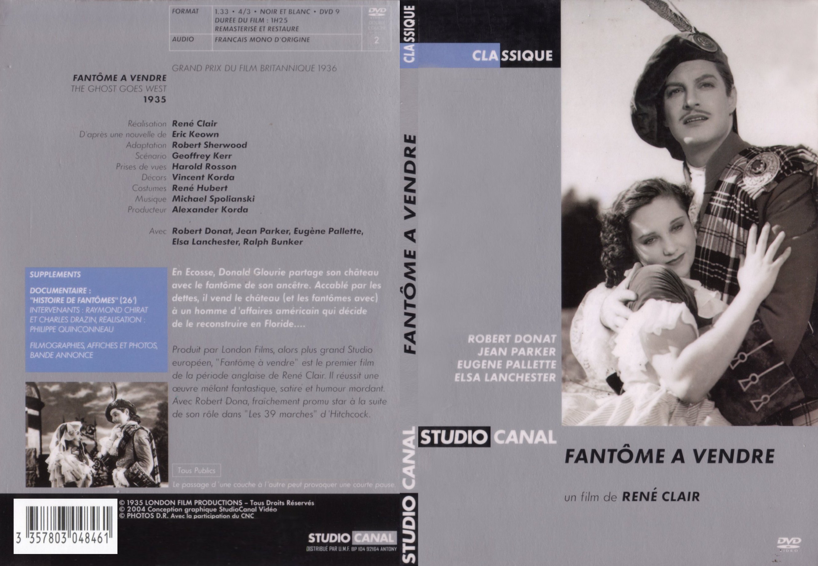 Jaquette DVD Fantome  vendre - SLIM