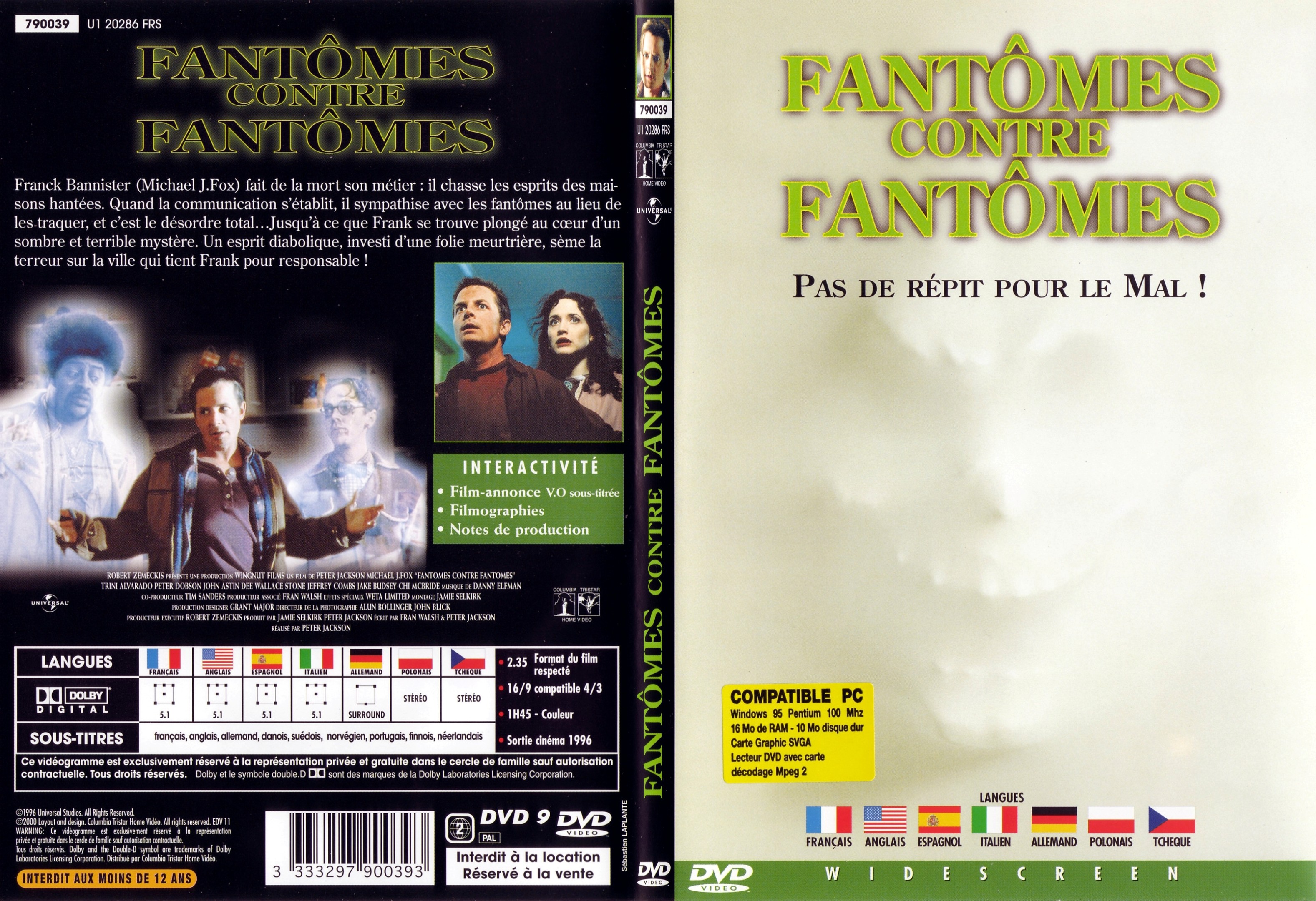 Jaquette DVD Fantmes contre fantmes - SLIM