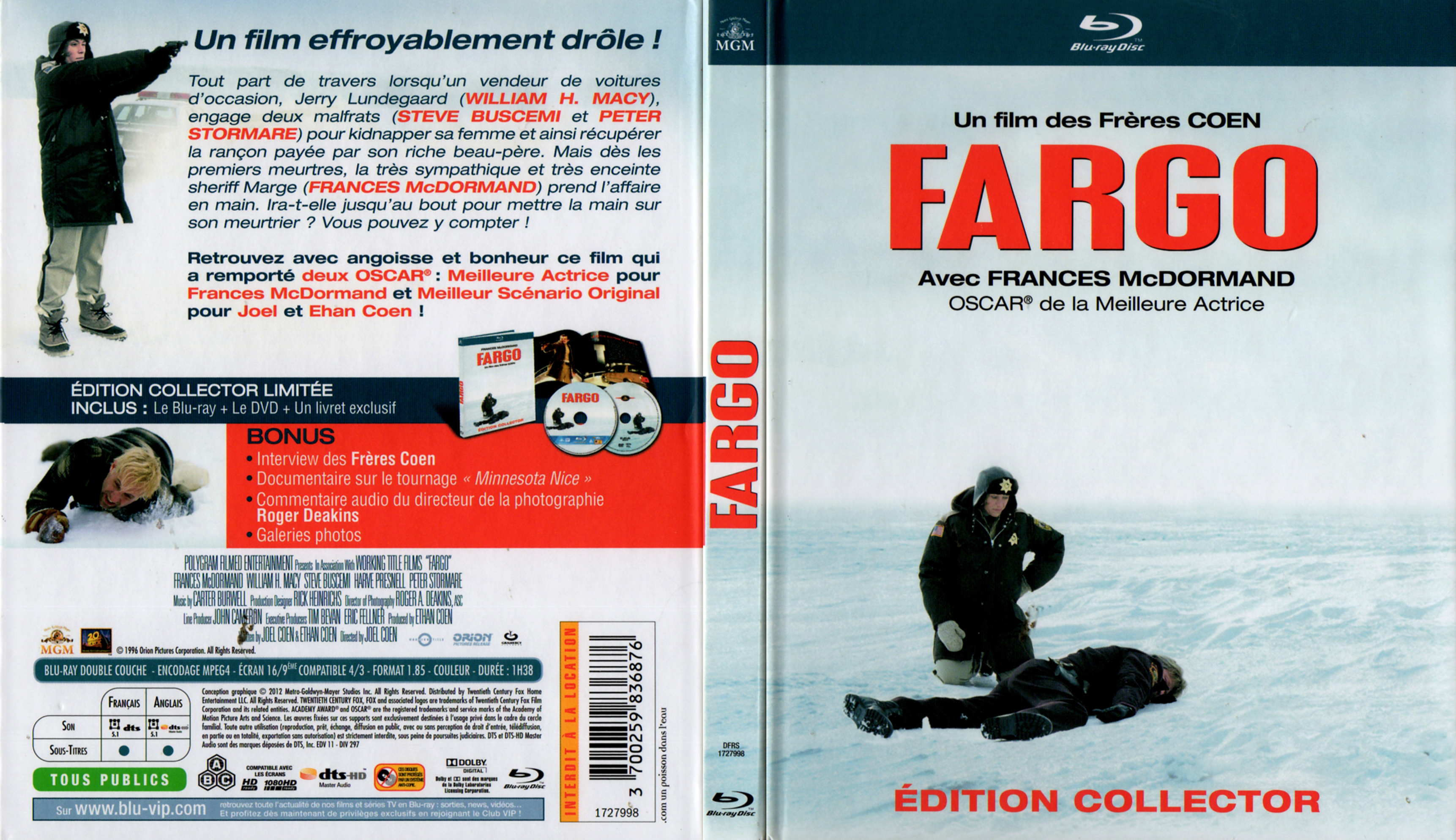 Jaquette DVD Fargo (BLU-RAY) v2