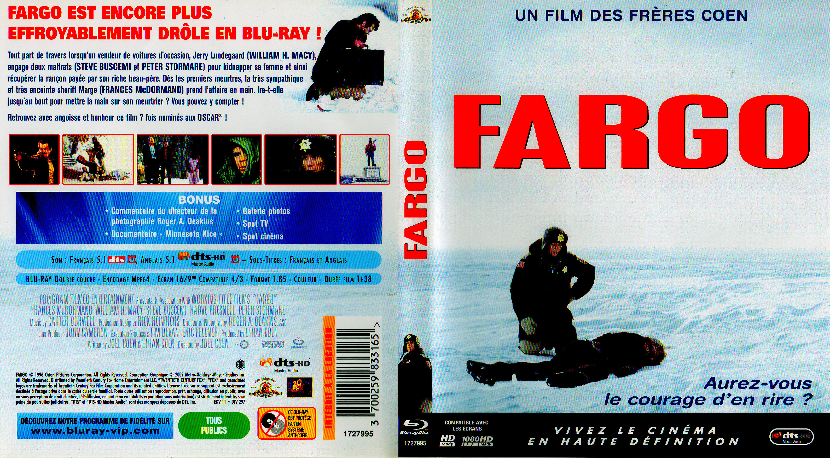 Jaquette DVD Fargo (BLU-RAY) v3