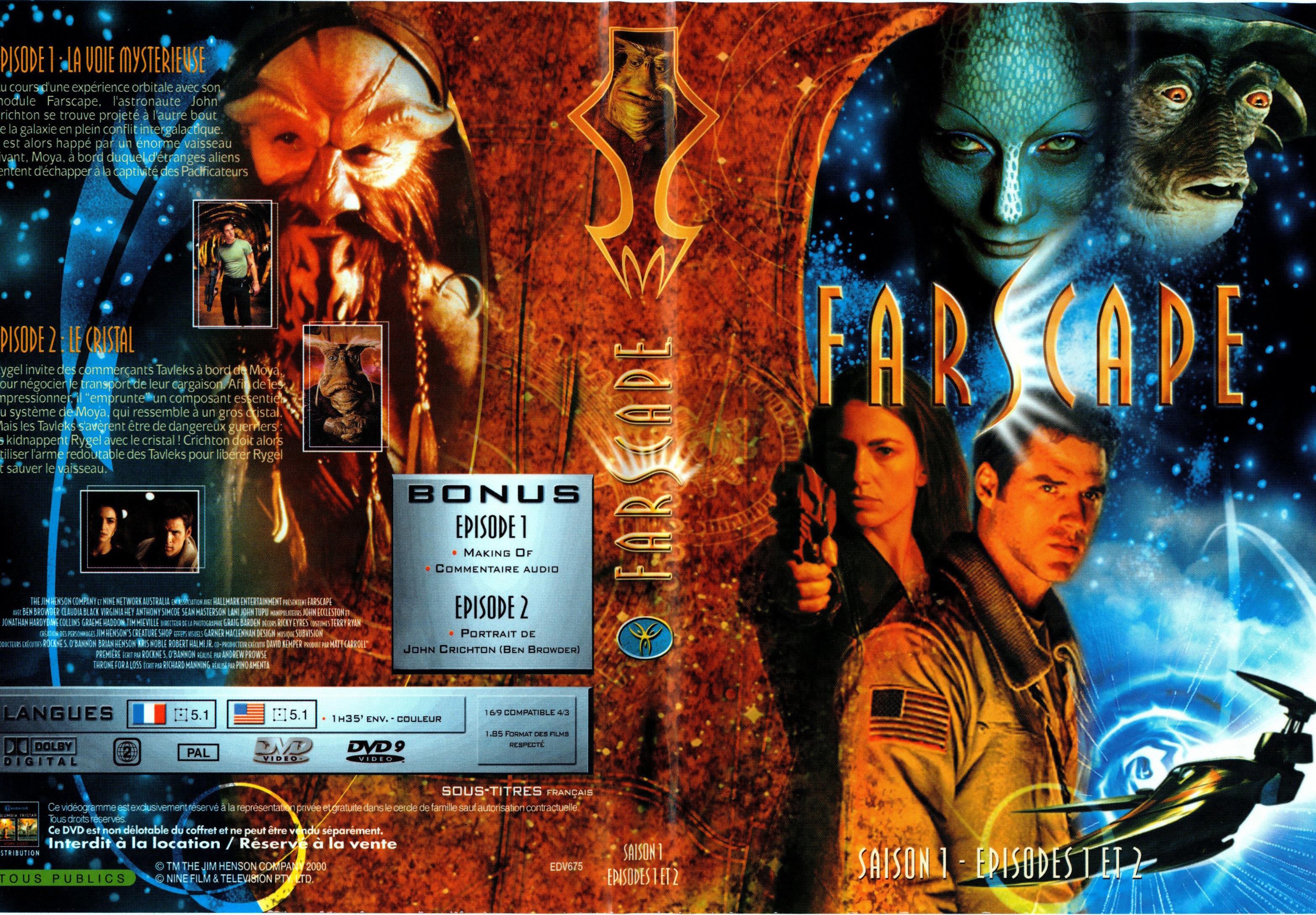 Jaquette DVD Farscape saison 1 dvd 01