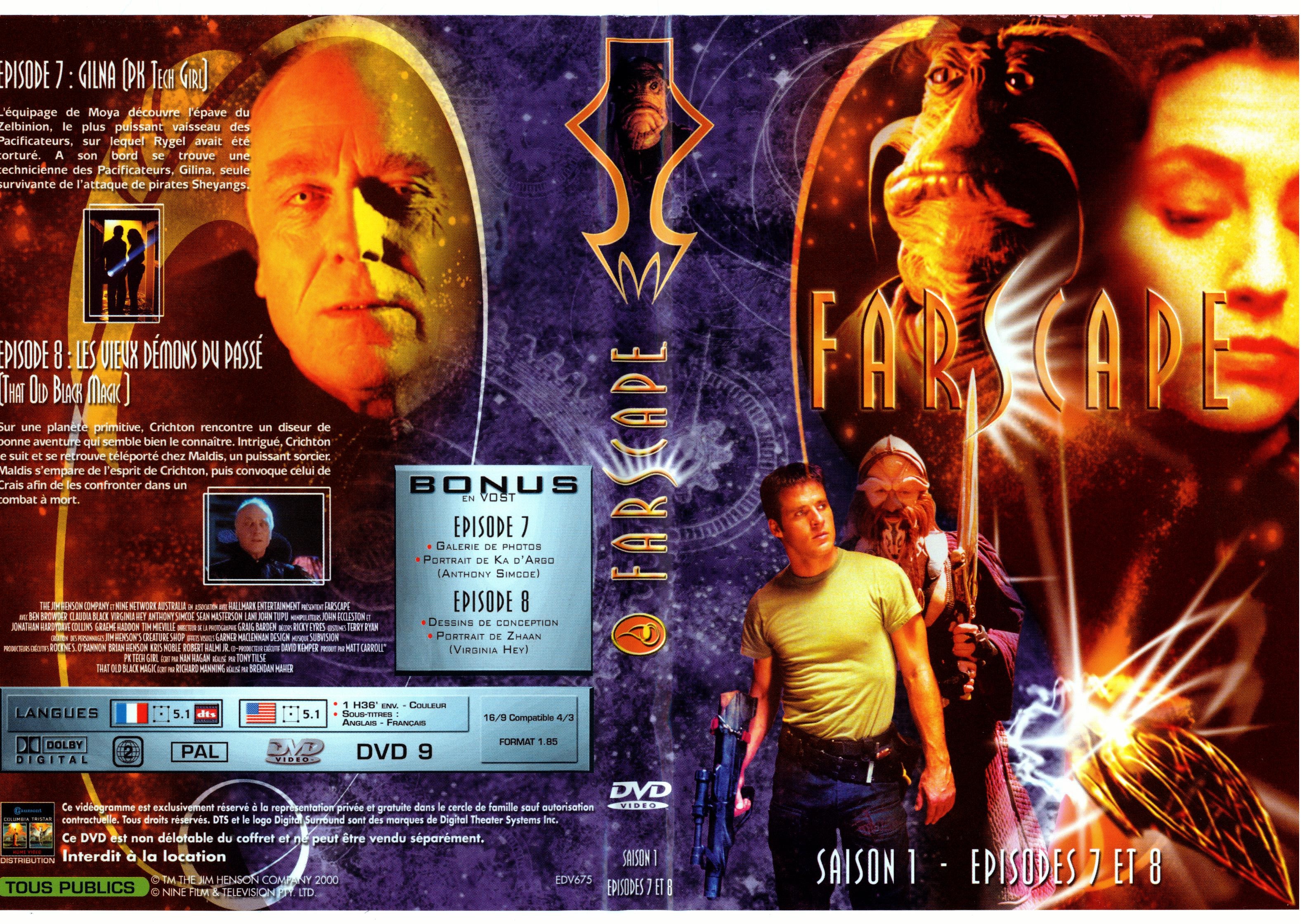 Jaquette DVD Farscape saison 1 dvd 04