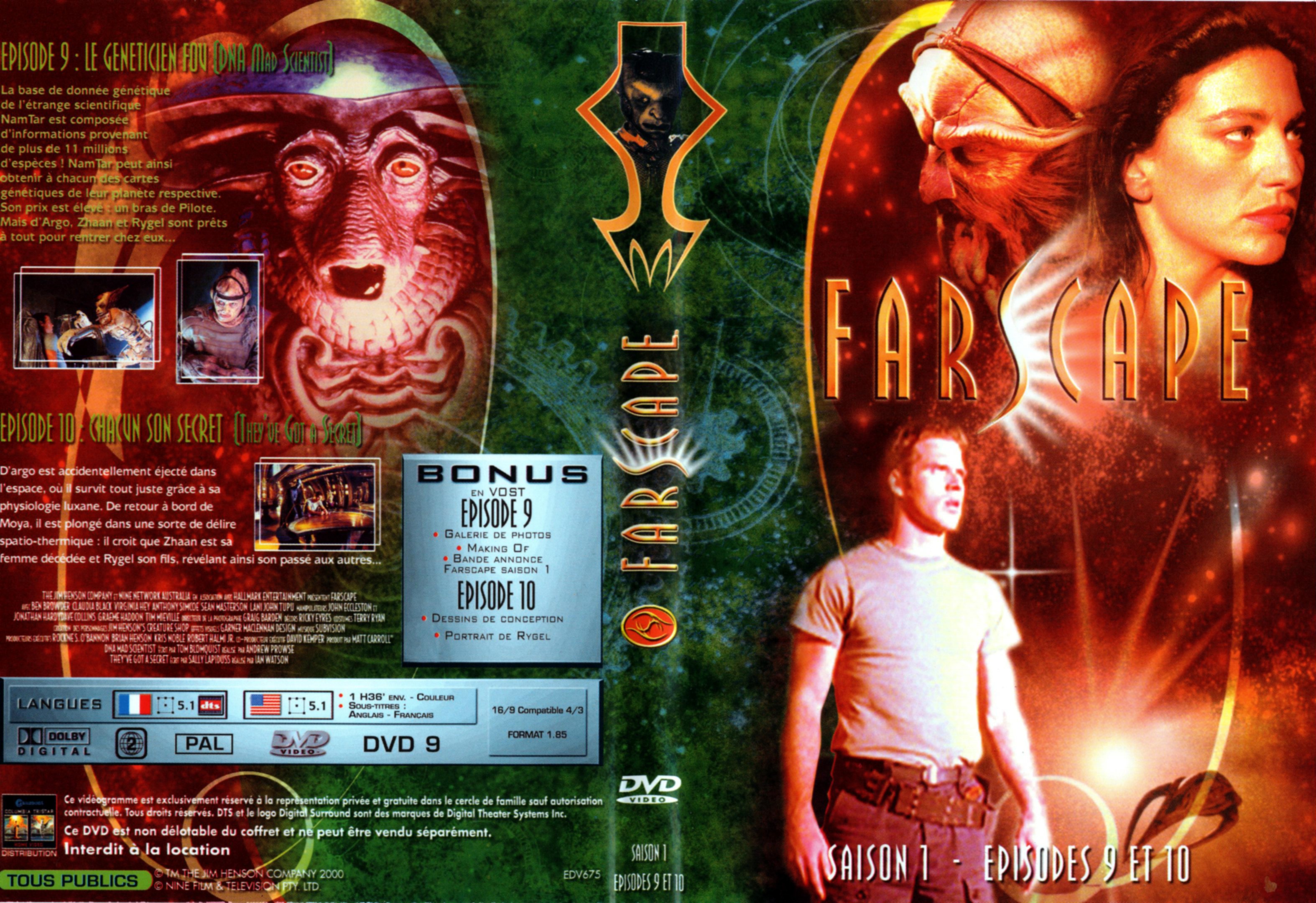 Jaquette DVD Farscape saison 1 dvd 05