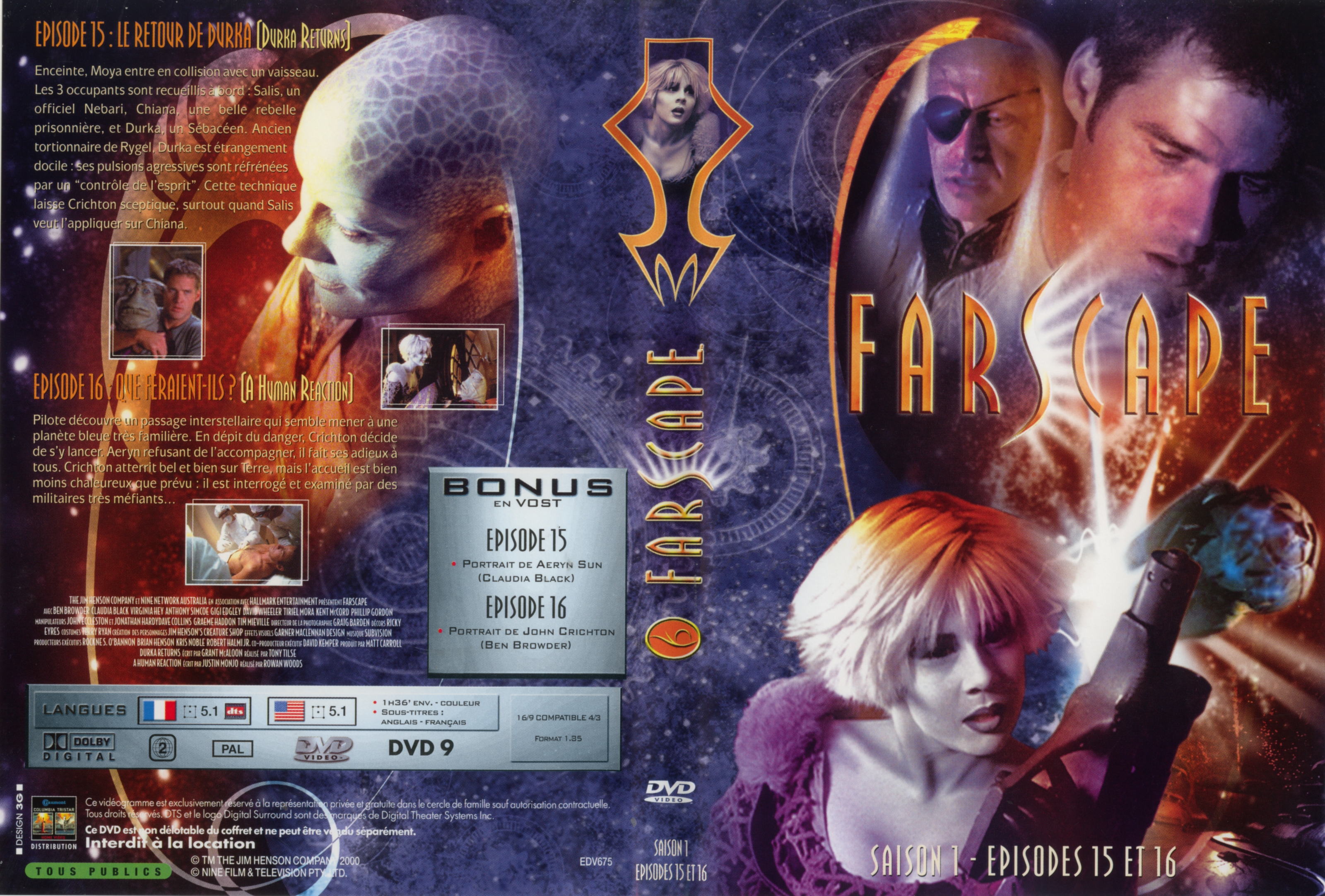 Jaquette DVD Farscape saison 1 dvd 08