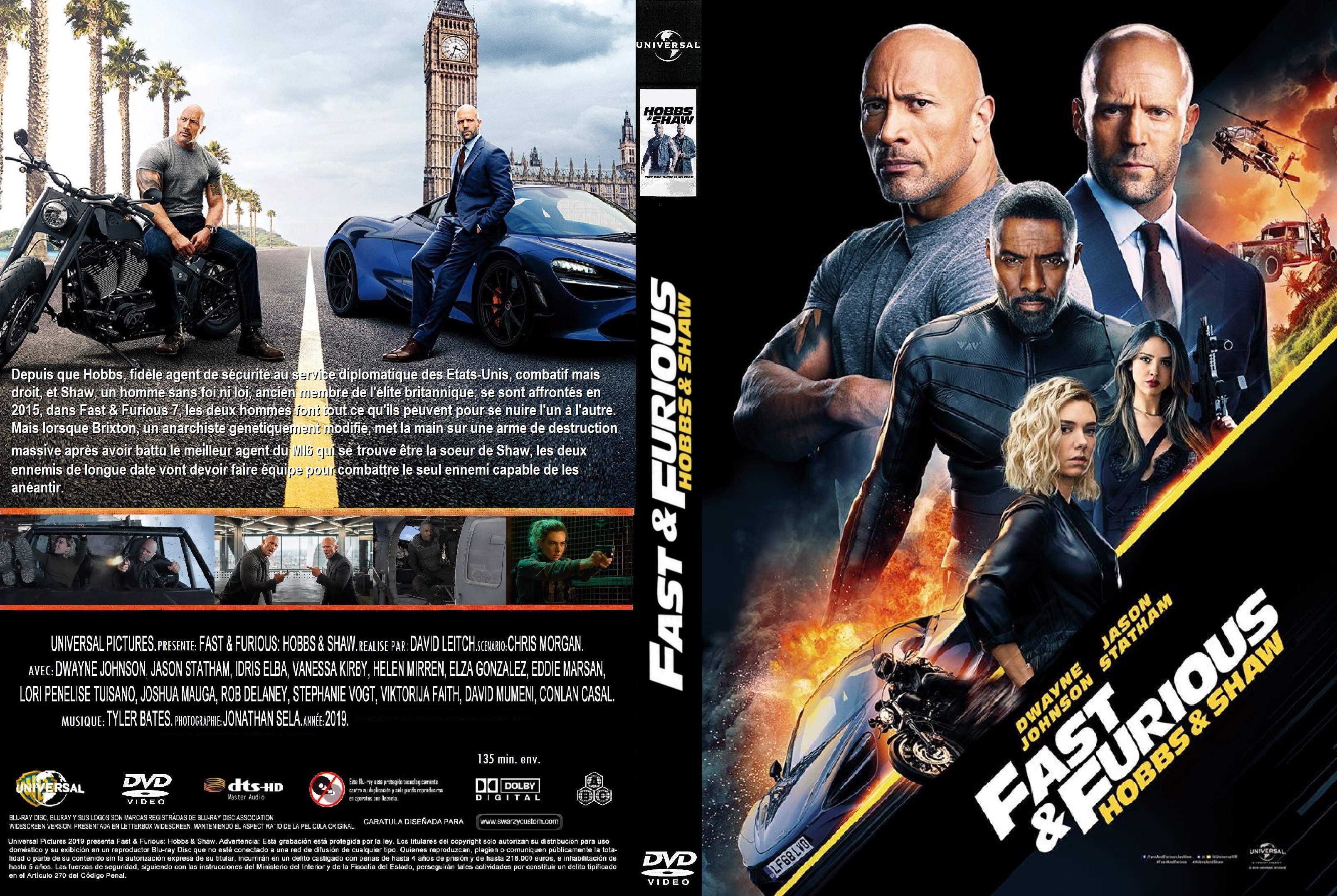 Jaquette DVD Fast & Furious Hobbs & Shaw custom