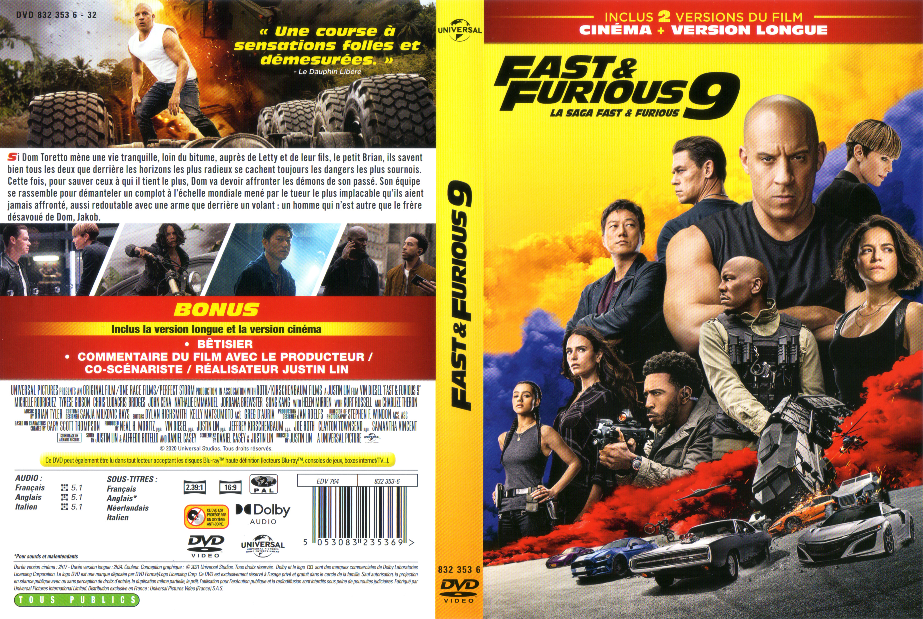 Jaquette DVD Fast & furious 9