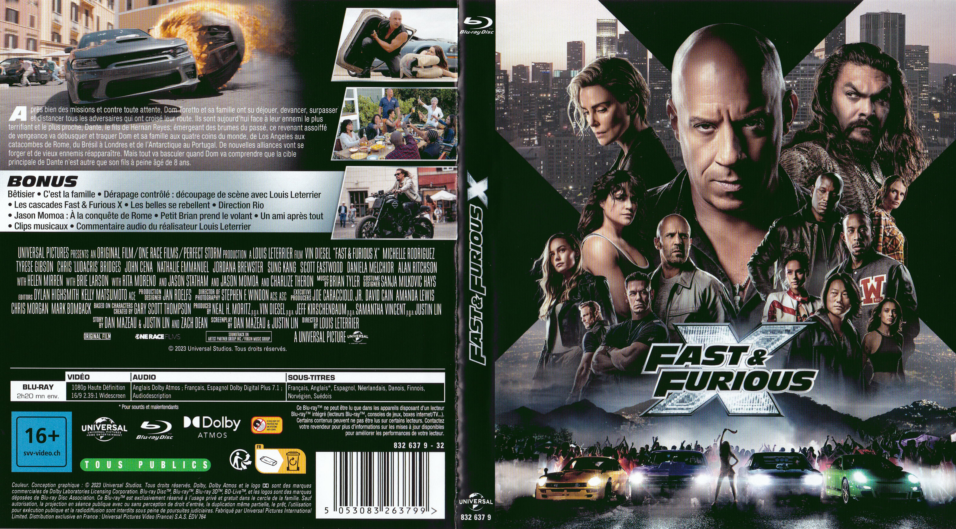 Jaquette DVD Fast And Furious X (BLU-RAY)