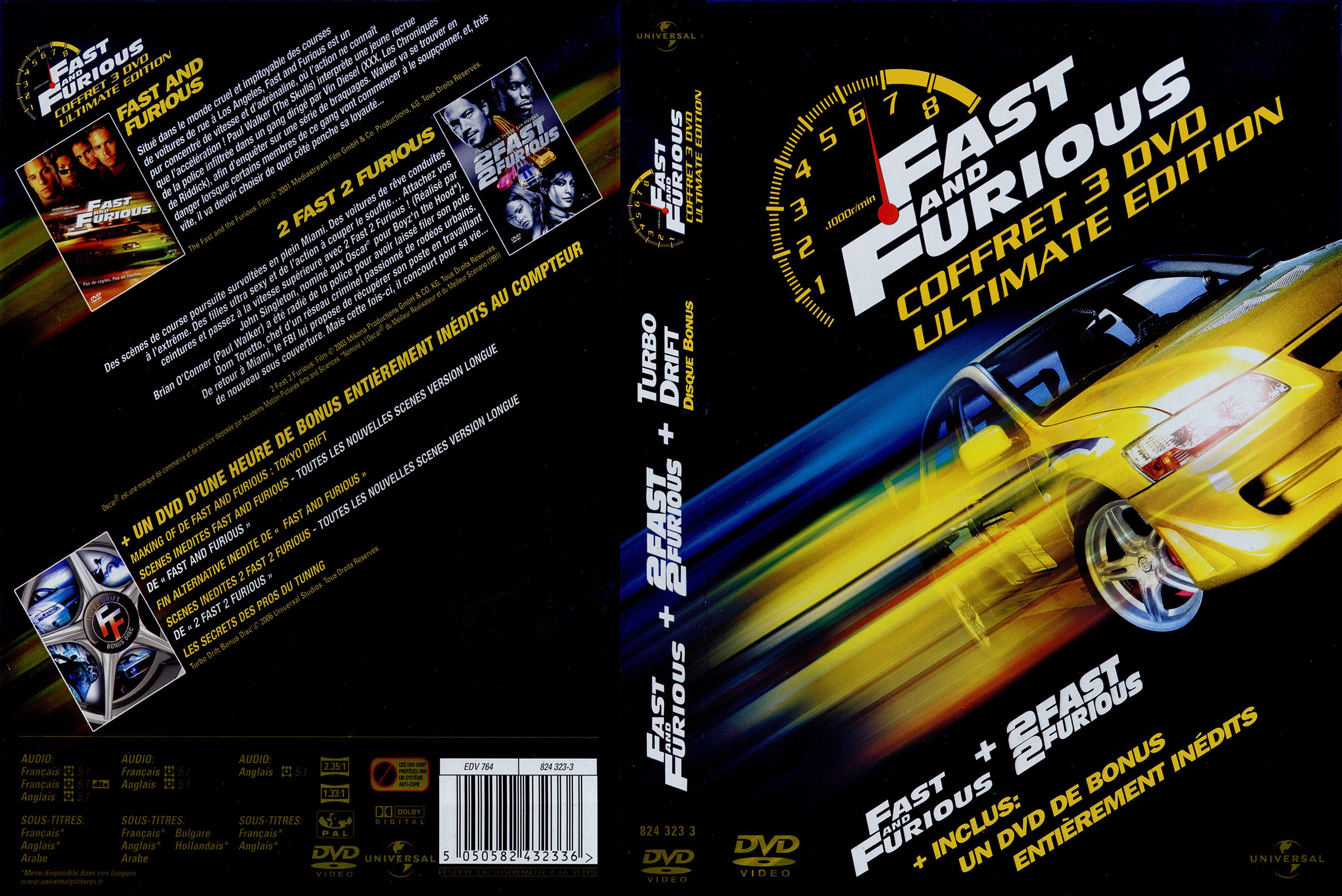 Jaquette DVD Fast and Furious Ultimate Edition