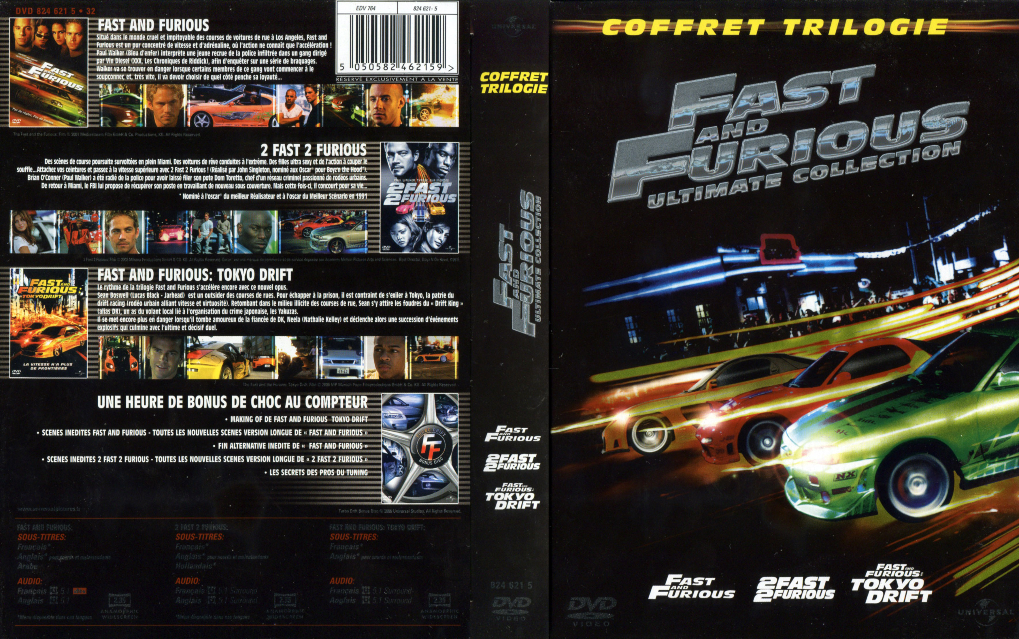 Jaquette DVD Fast and Furious Ultimate Edition v2