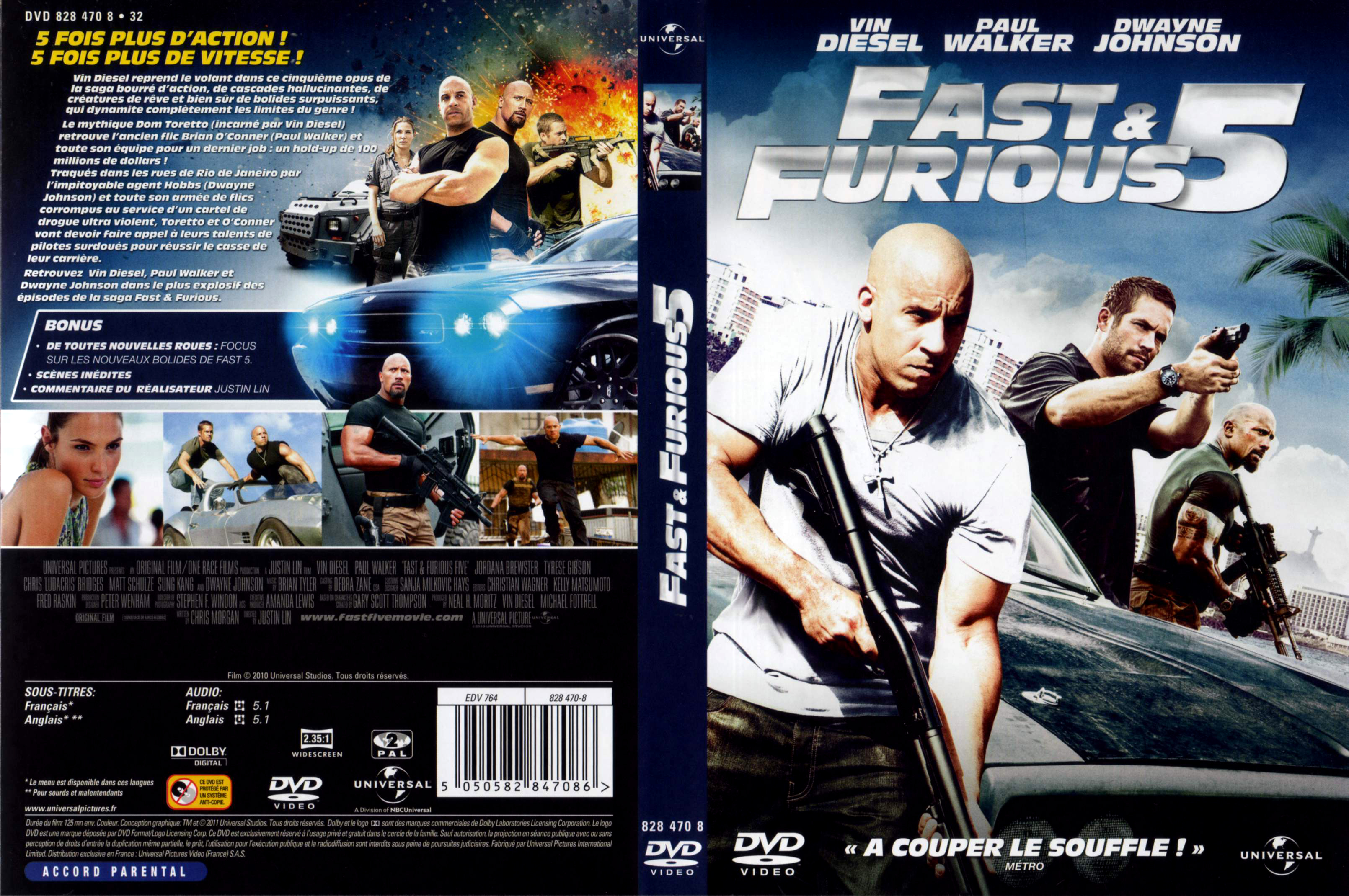 Jaquette DVD Fast and furious 5