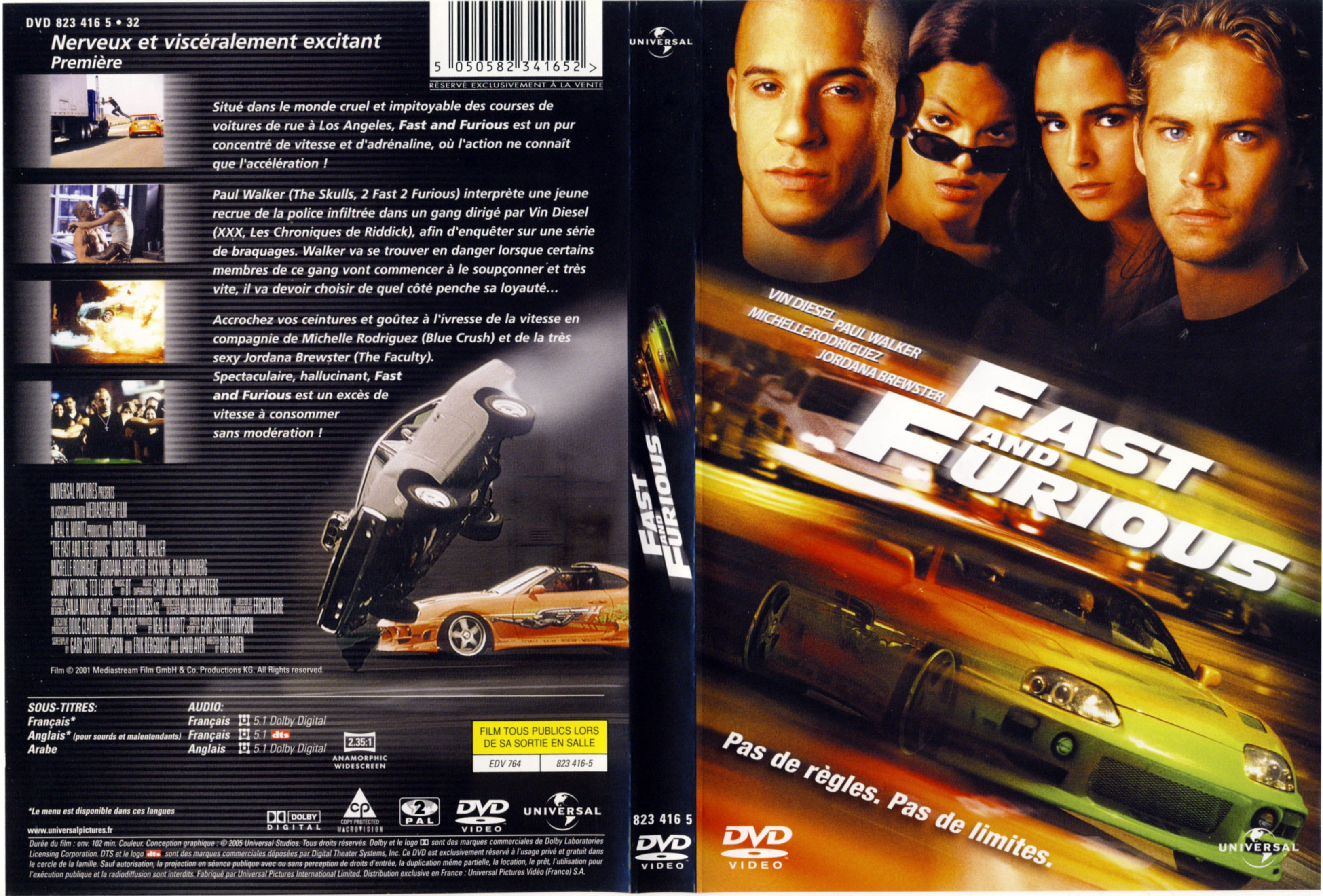 Jaquette DVD Fast and furious v3