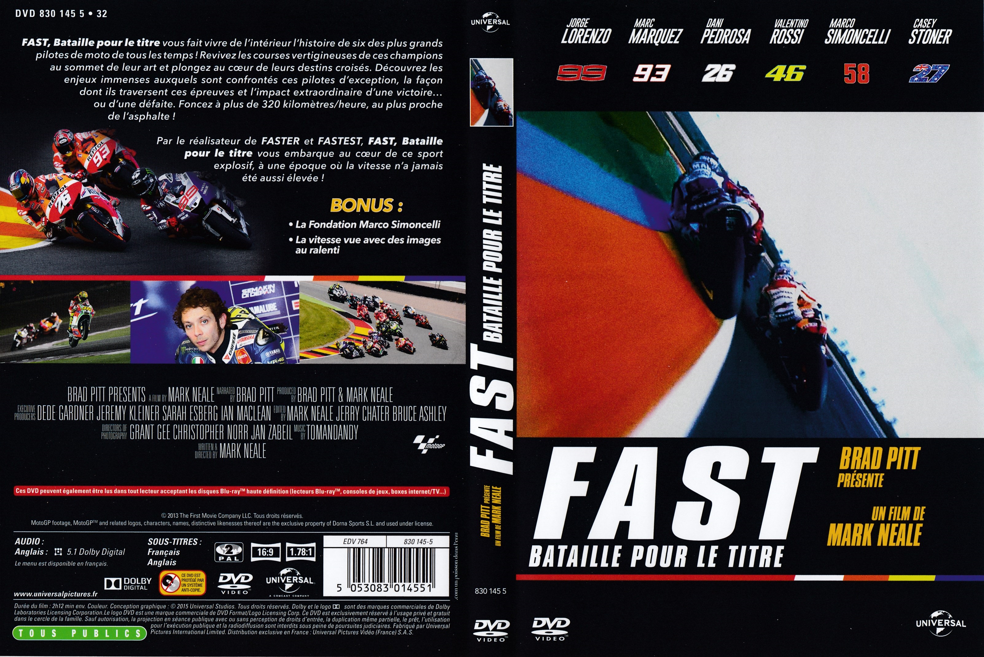 Jaquette DVD Fast bataille pour le titre