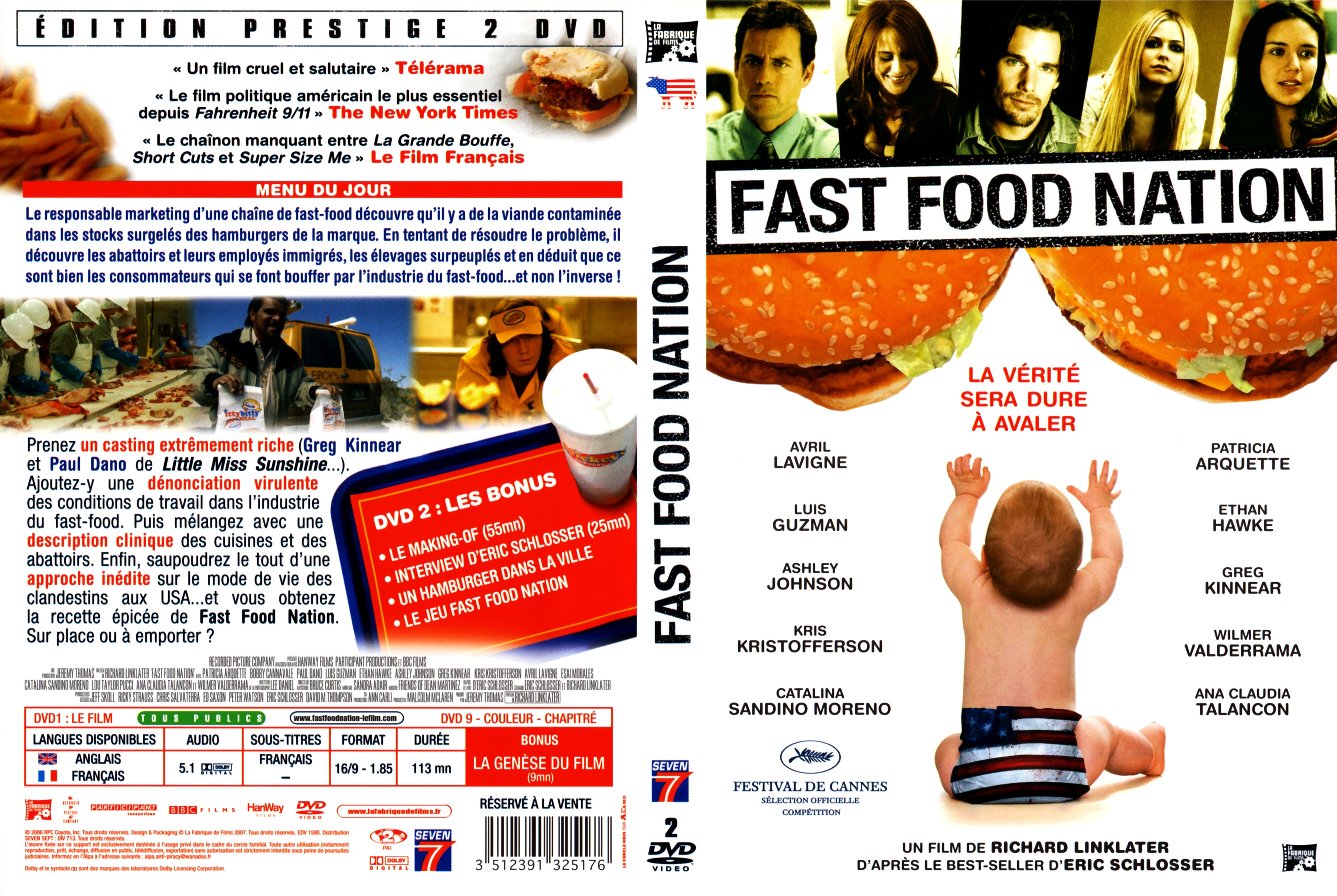 Jaquette DVD Fast food nation