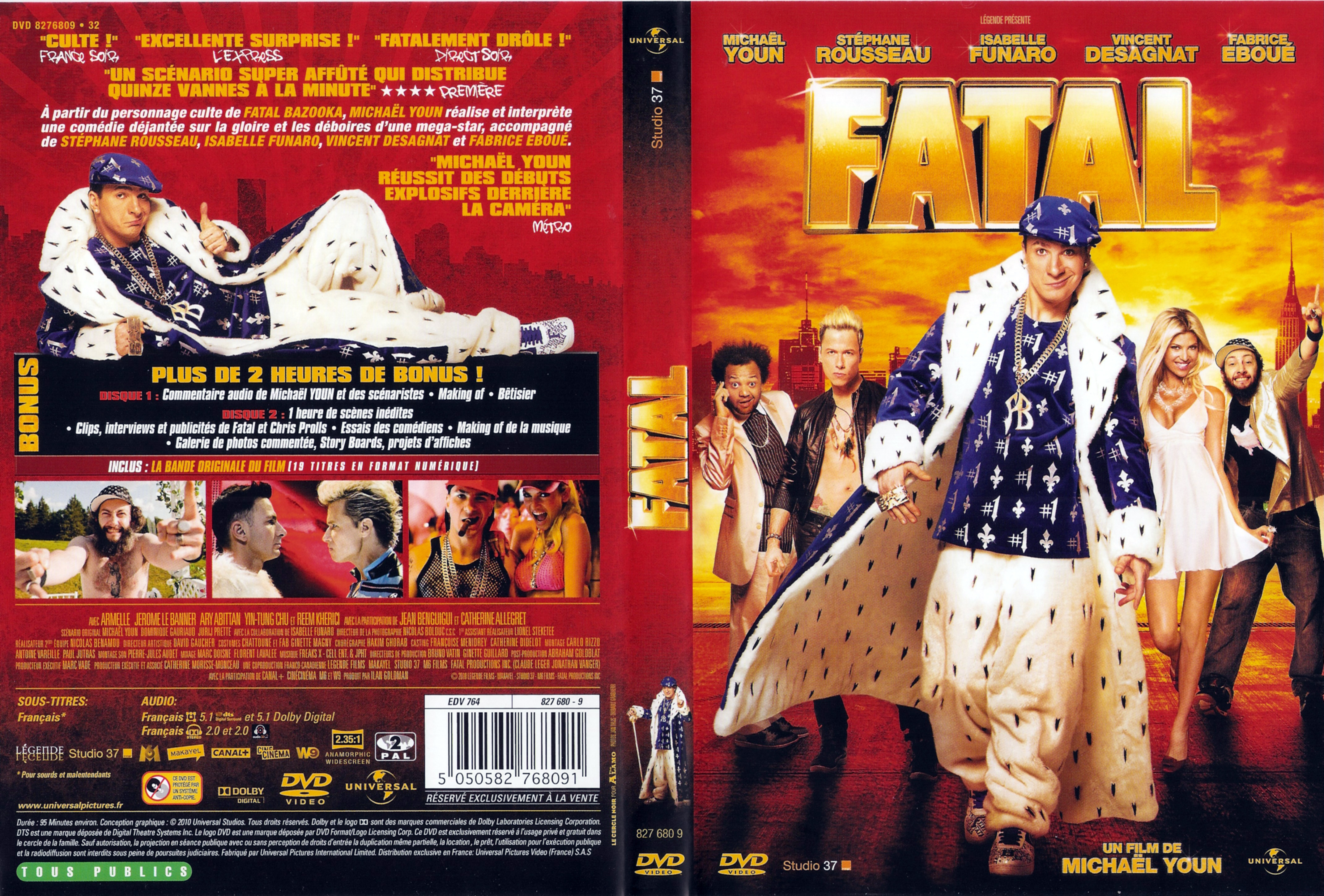 Jaquette DVD Fatal (Mickael Youn)