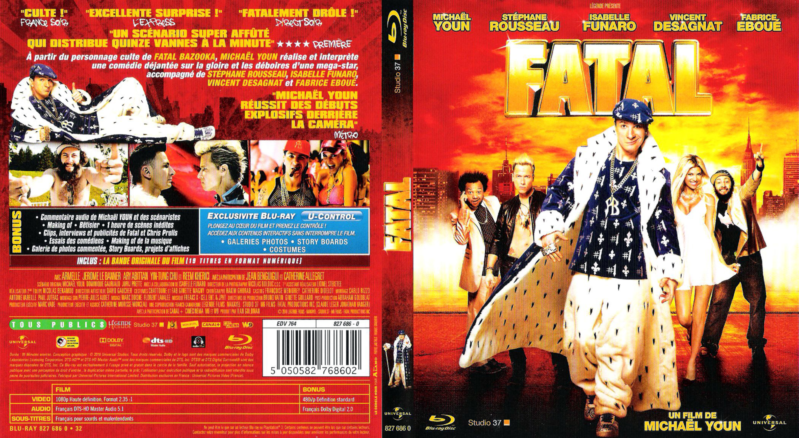 Jaquette DVD Fatal (Mickael Youn) (BLU-RAY)
