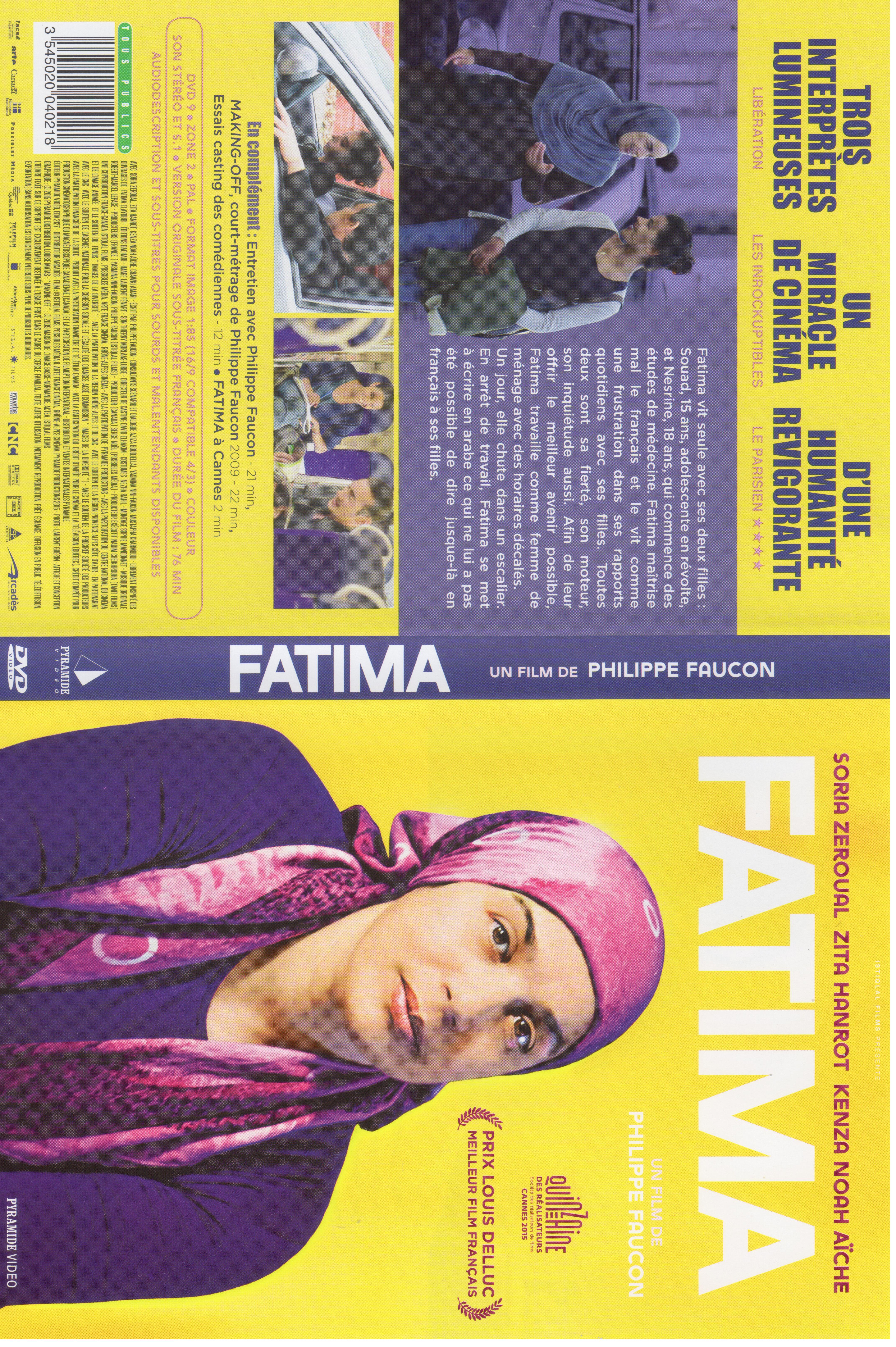 Jaquette DVD Fatima